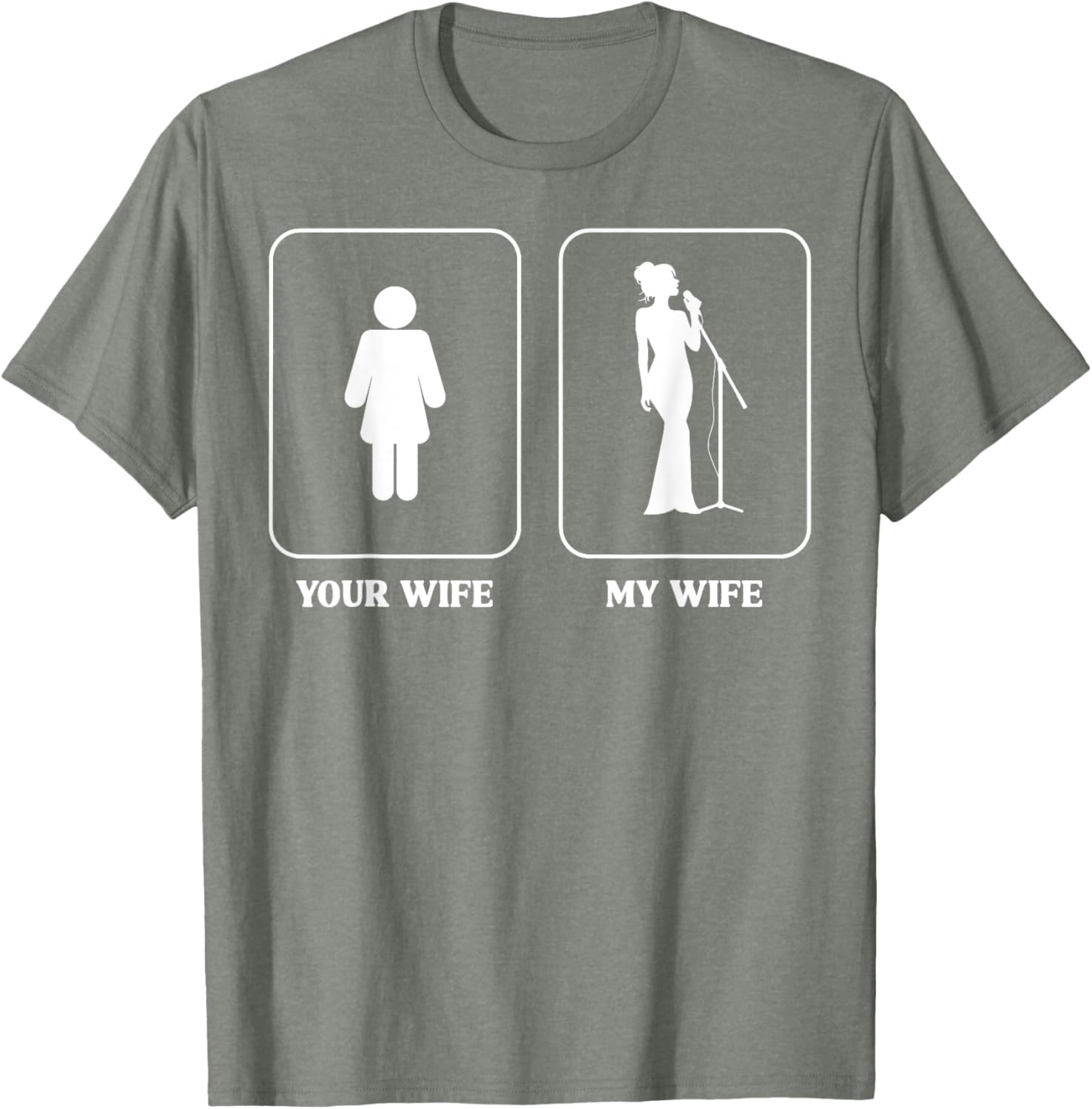 Humorous Wife Comparison Graphic T-Shirt for Music Lovers and Fun People - 13