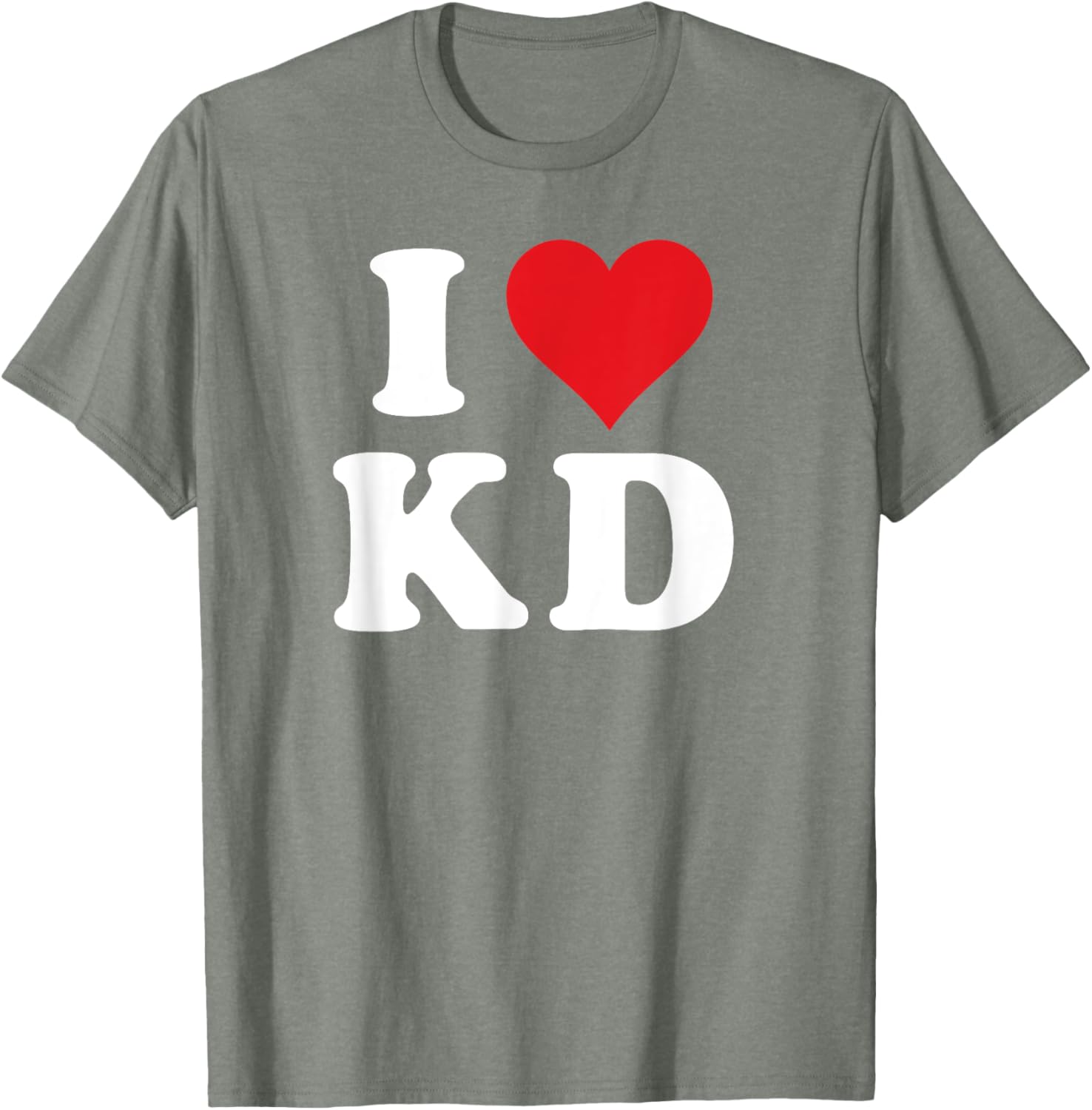 I Love KD Initials T-Shirt - Heartfelt Design for K D Fans and Family - 17