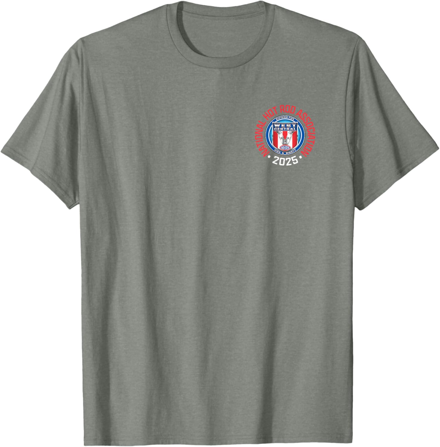 NHRA West Central Division Circle Logo T-Shirt for Motorsports Fans - 23