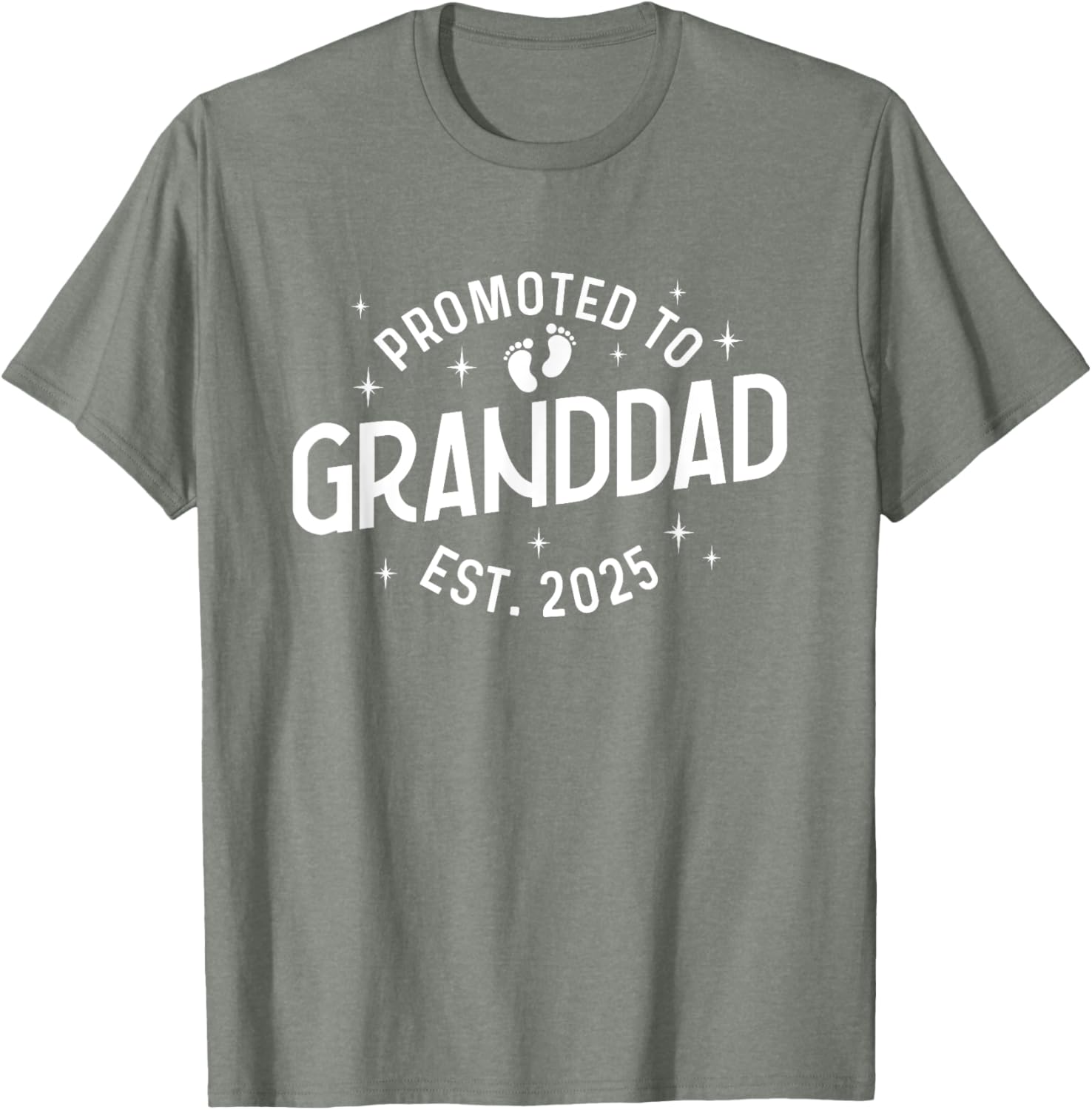 First Time Grandpa Promoted to Granddad 2025 Baby T-Shirt for New Dads - 6