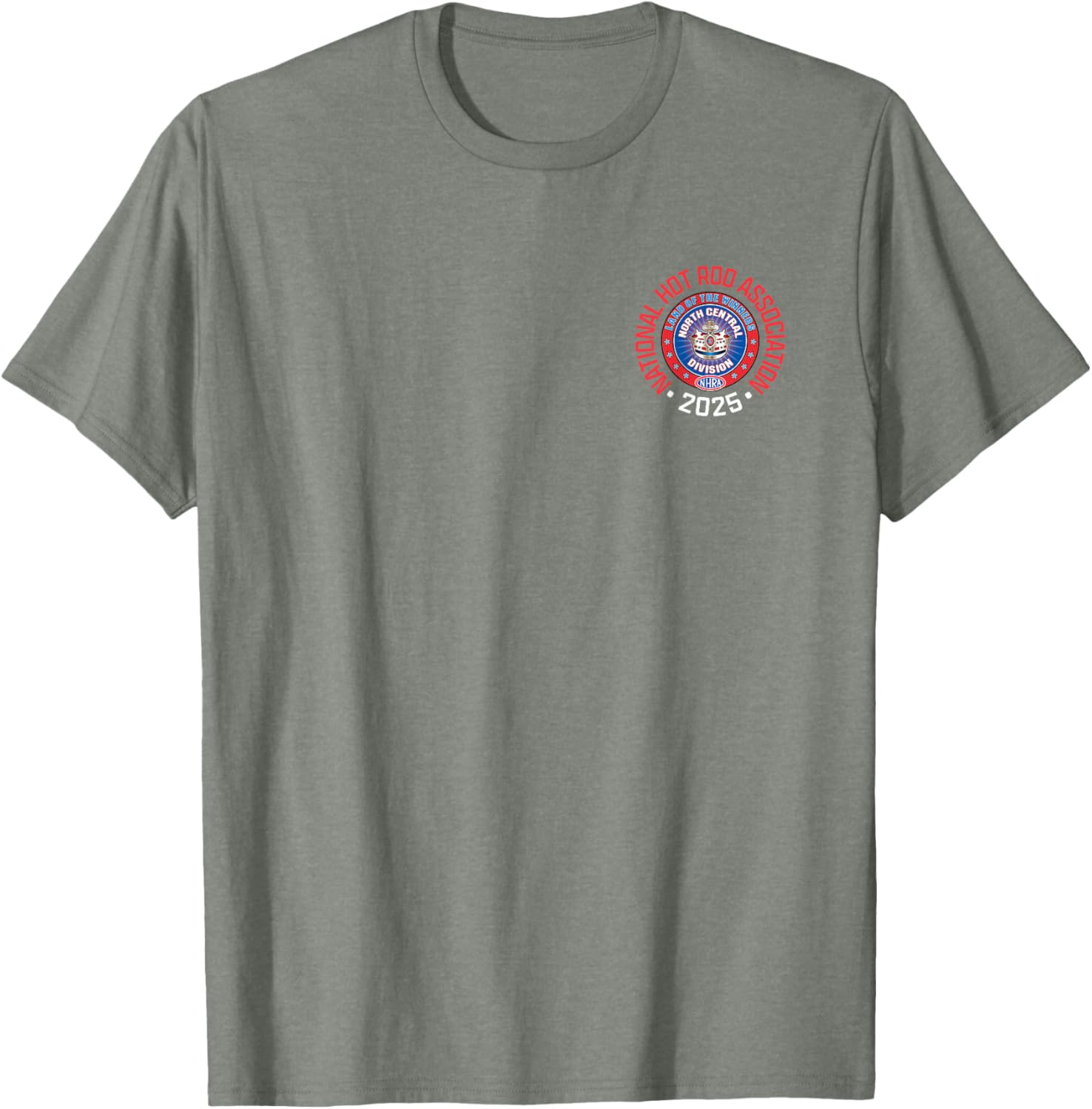 NHRA North Central Division Circle Logo T-Shirt for Racing Fans - 4