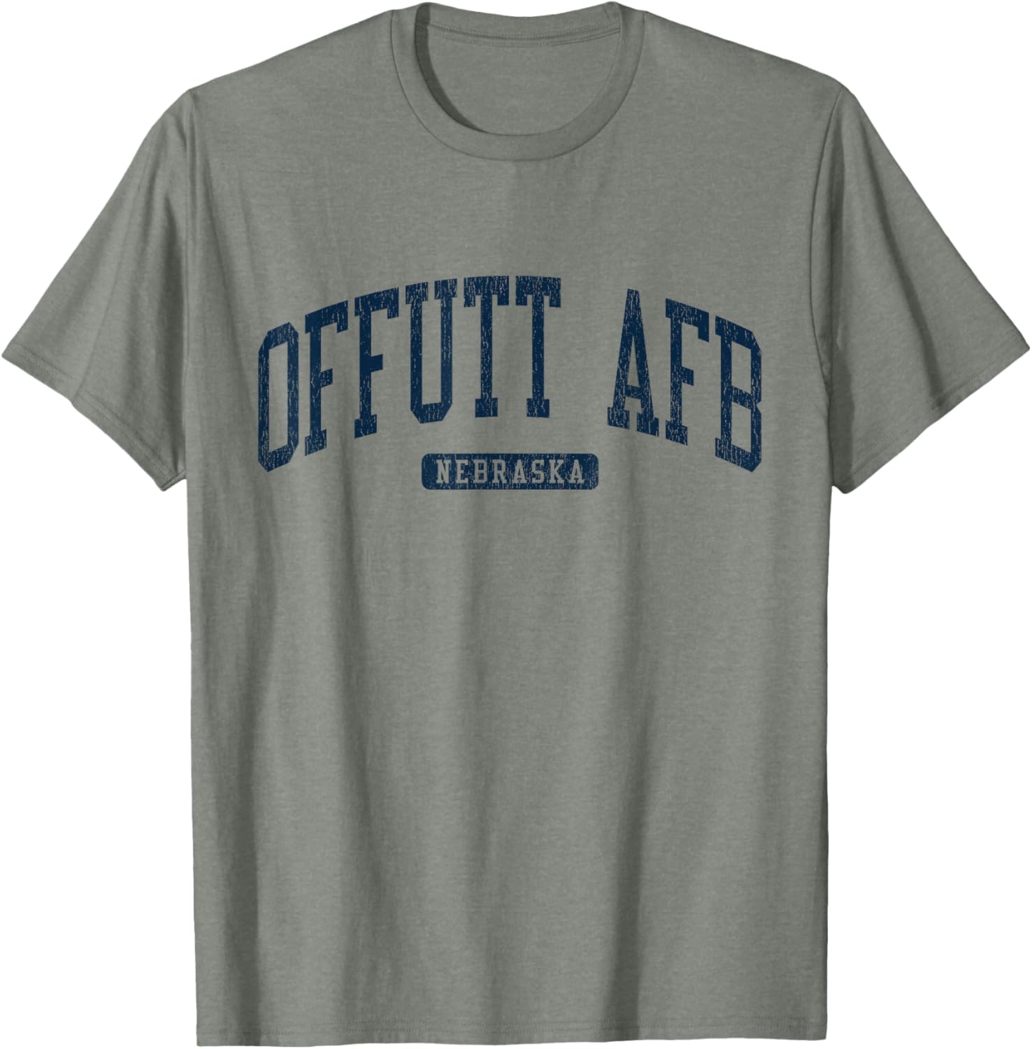 Offutt AFB Nebraska College Style Blue T-Shirt for Campus Life Fun - 6