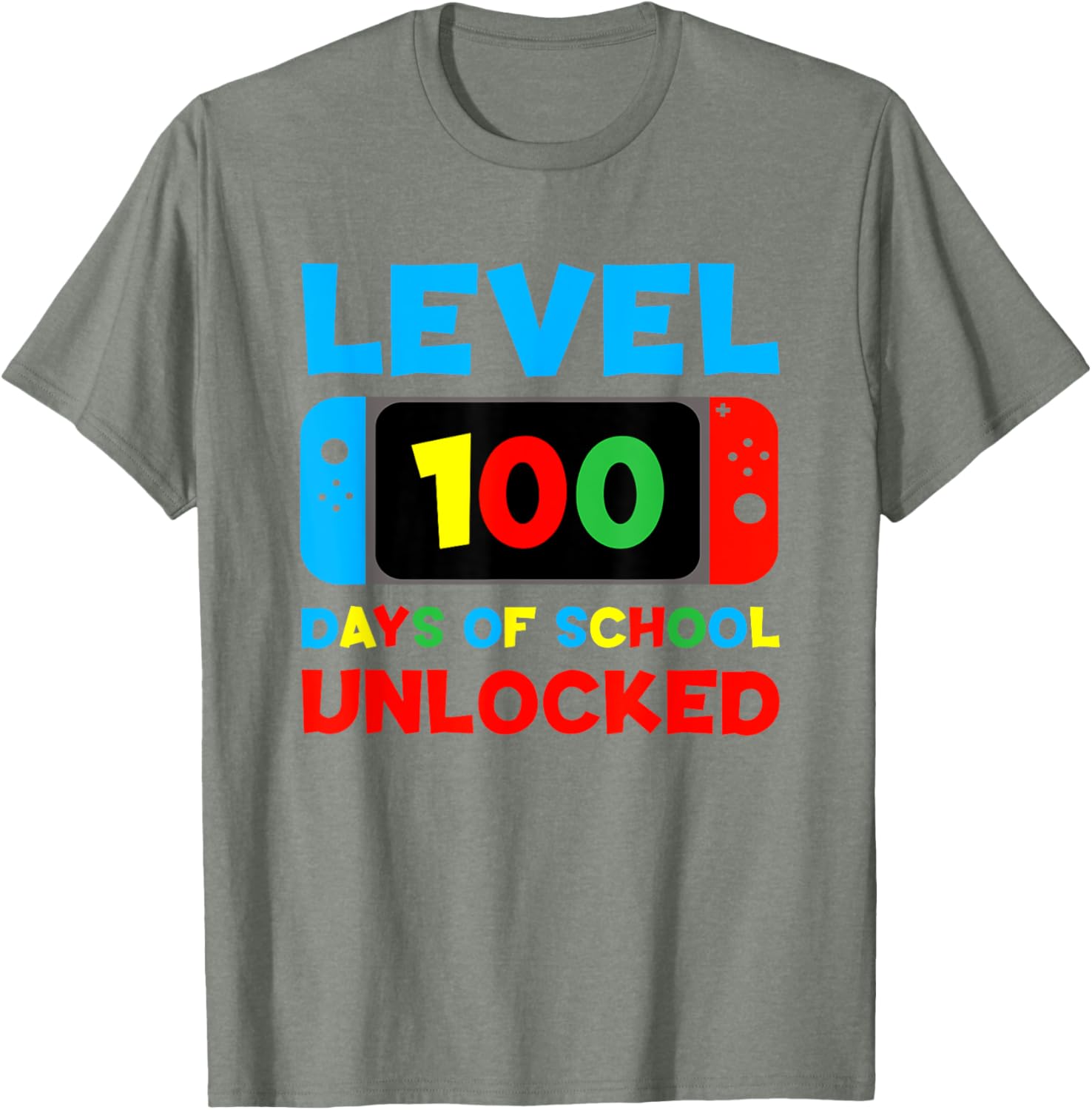 Level 100 Days of School Unlocked T-Shirt for Kids and Teens - 20