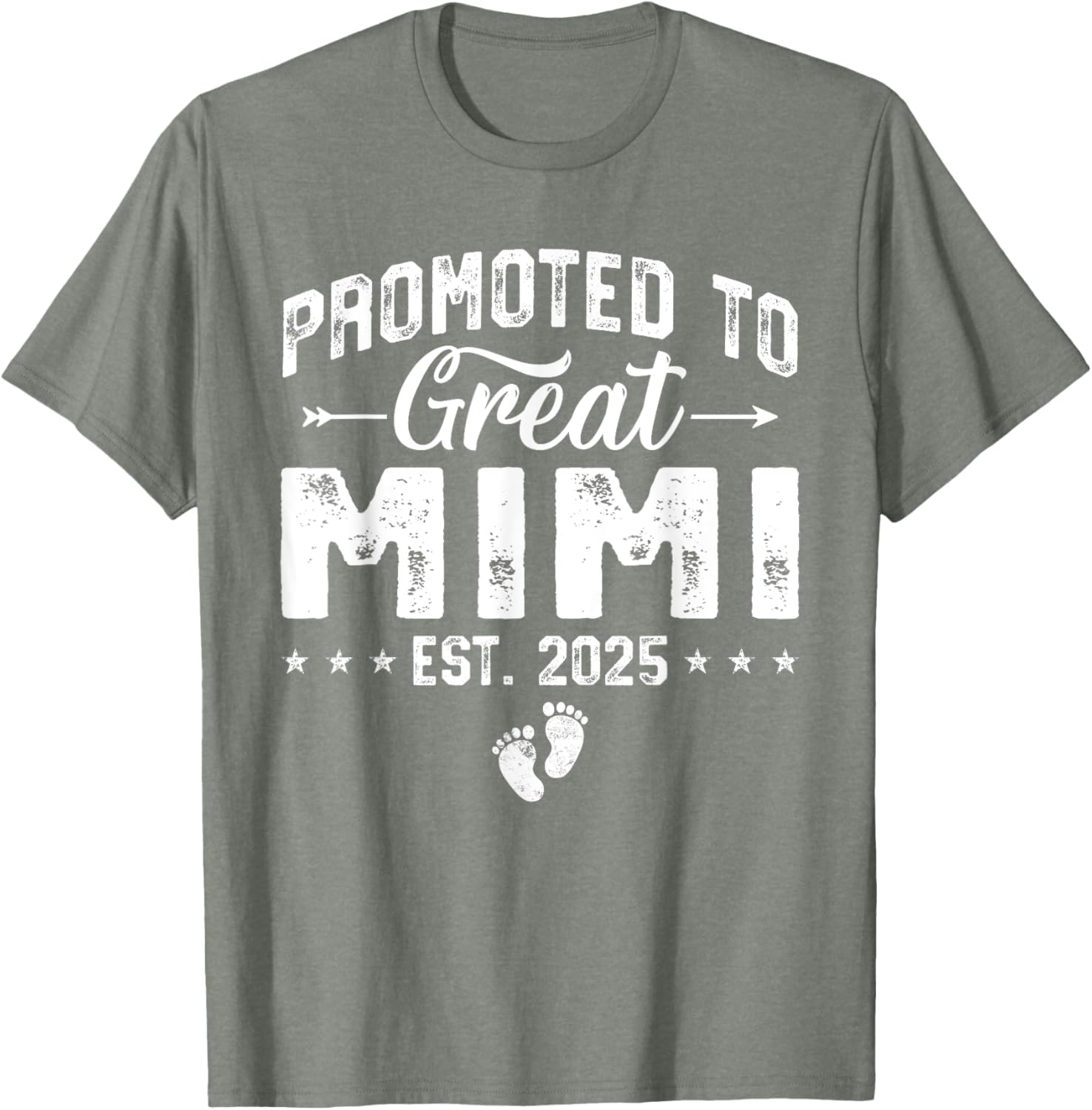 Promoted to Great Mimi 2025 New Grandma T-Shirt for Proud Grandparents - 6