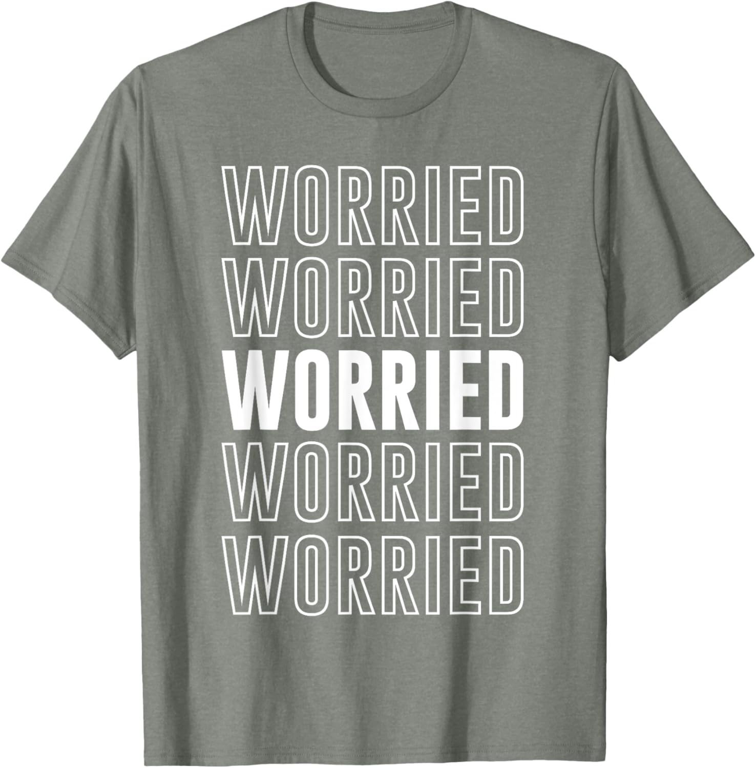 Worried T-Shirt Funny Graphic Tee for Casual Comfort and Style - 24