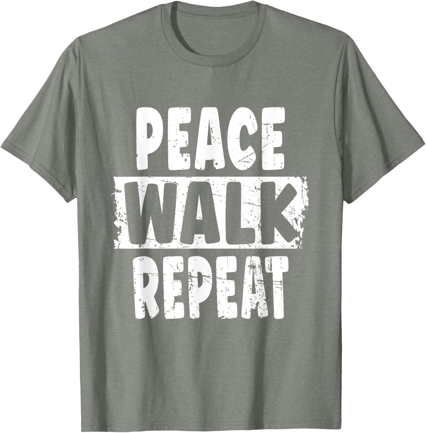Peace Walk Repeat T-Shirt for Outdoor Enthusiasts and Silent Walk Lovers - 11