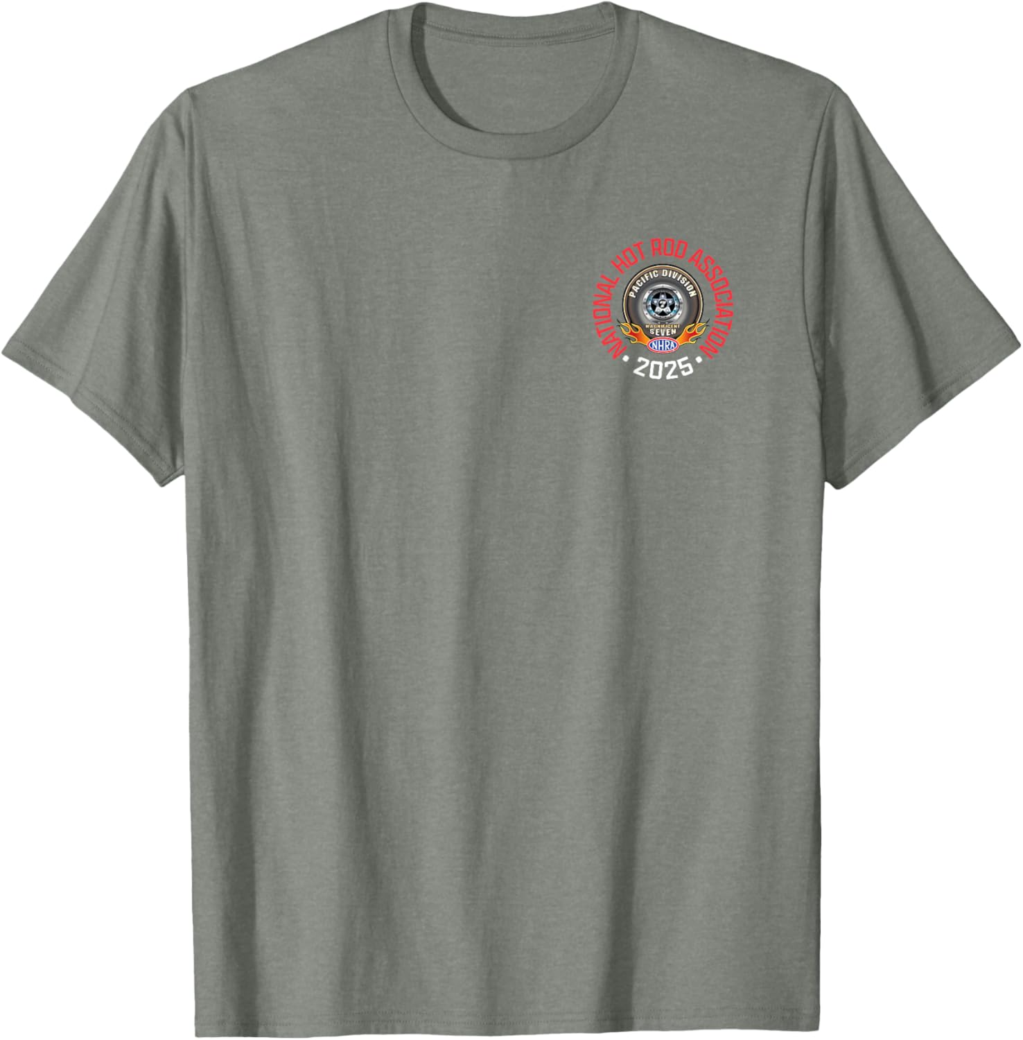 NHRA Pacific Division Circle Logo T-Shirt for Racing Fans and Enthusiasts - 19