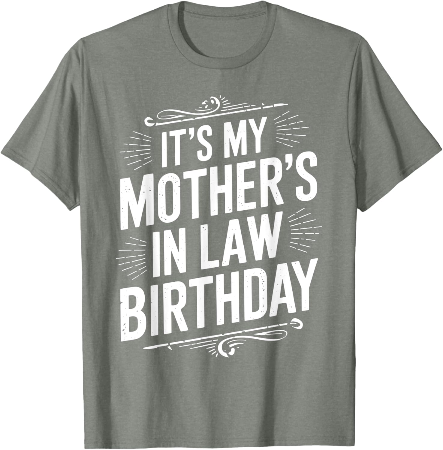 Vintage Distressed It's My Mother-in-Law's Birthday T-Shirt for Men and Kids - 2