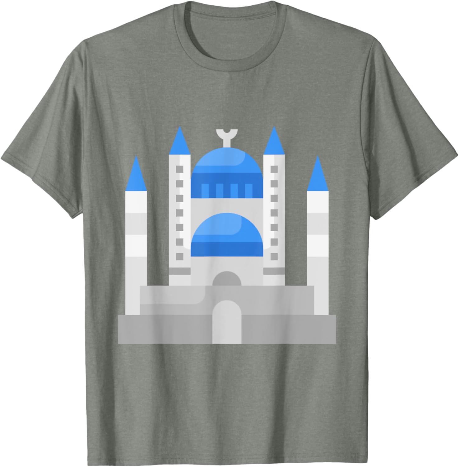 Istanbul Sultan Ahmet Blue Mosque Muslim T-Shirt for Men and Women - 10
