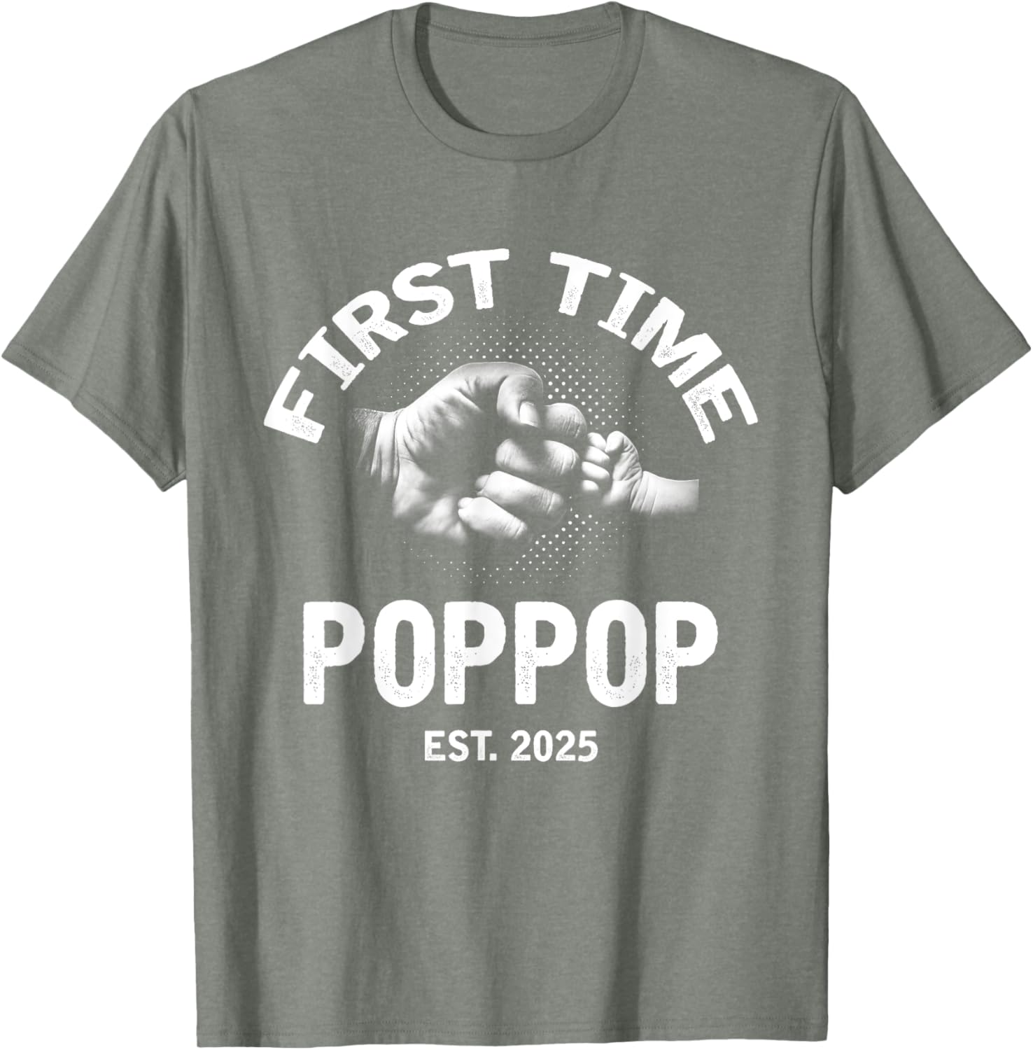 First Time Poppop Established 2025 Vintage Father's Day T-Shirt - 20