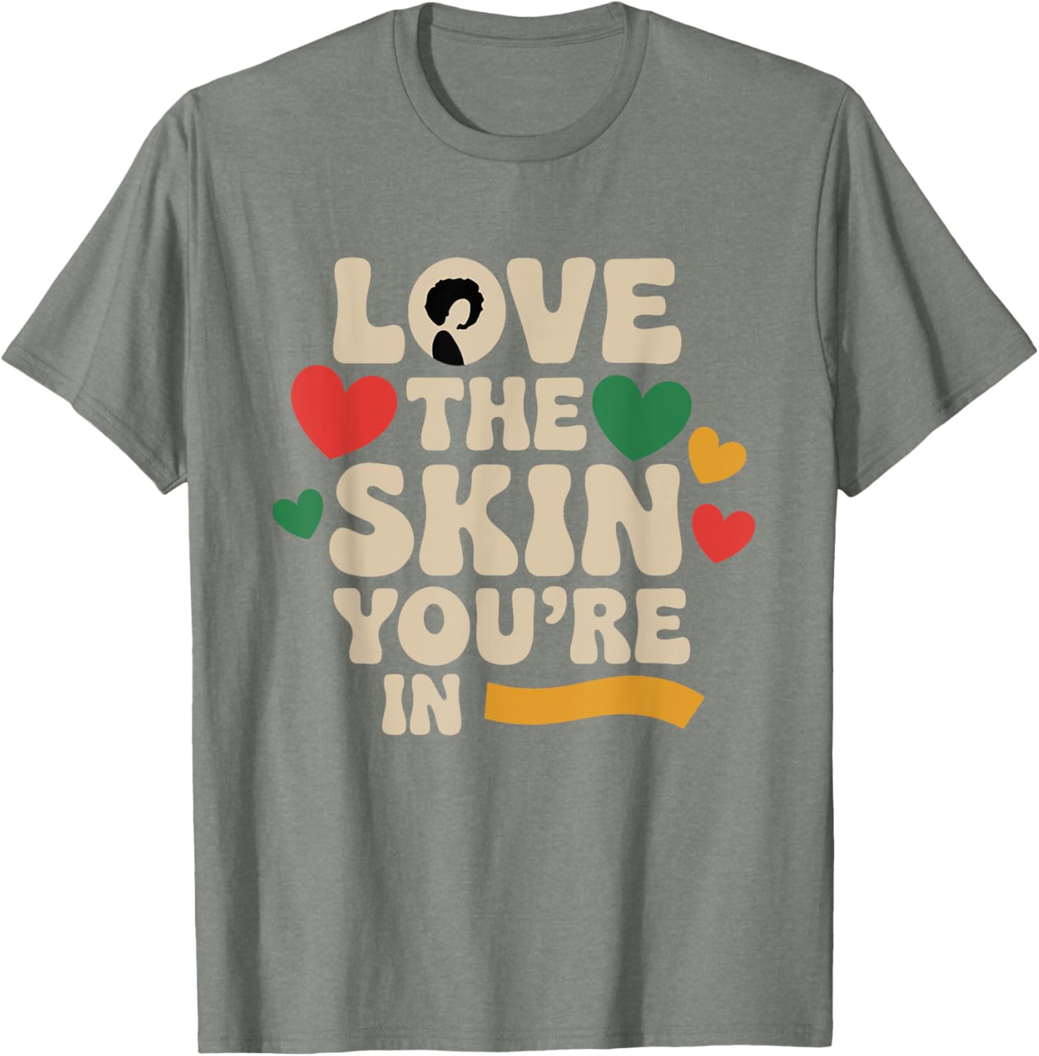 Proud Afro Educated Black Woman T-Shirt Love Your Skin Fashion Tee - 2