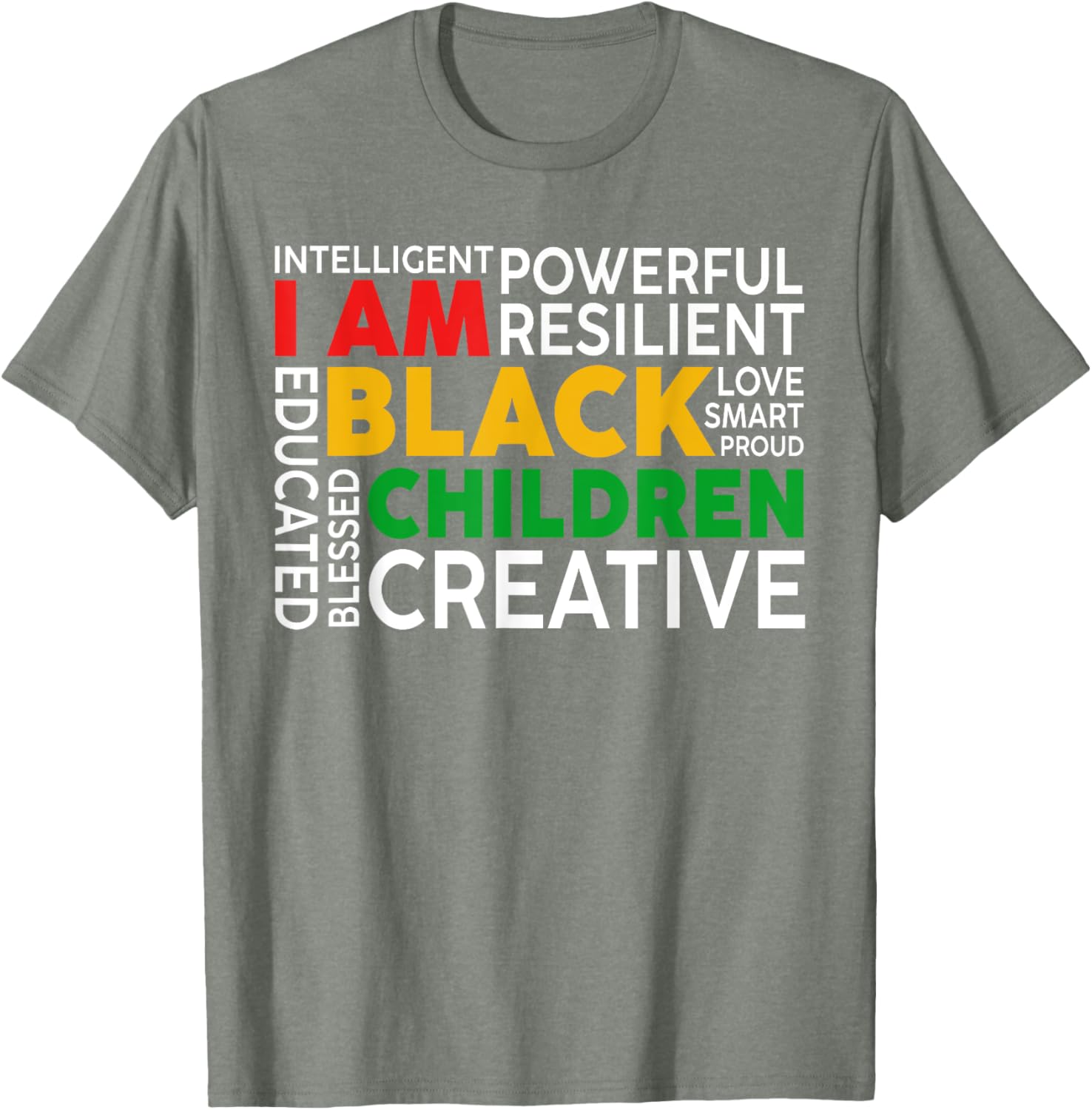 I Am Black Kids T-Shirt for Boys and Girls - Celebrate Black History Month - 27