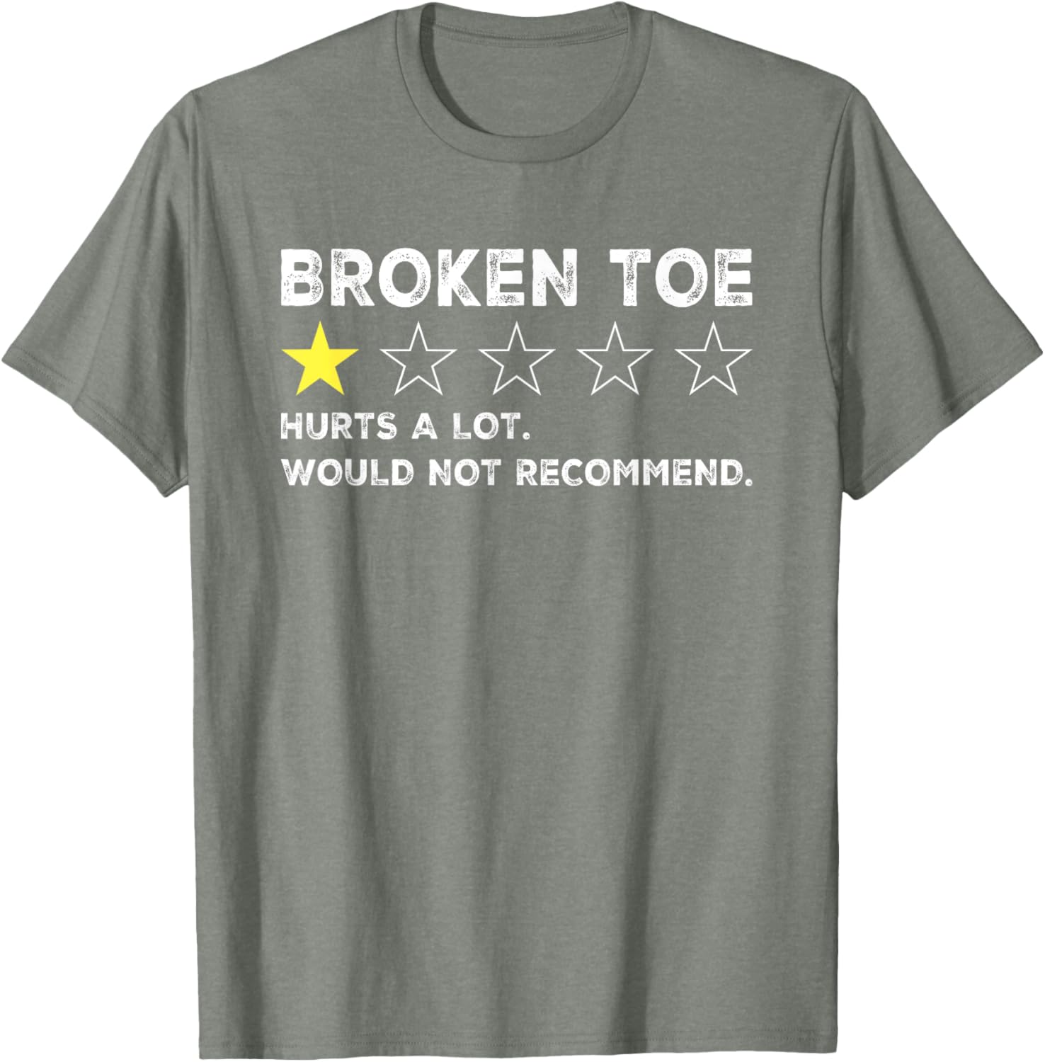 Funny Get Well Soon T-Shirt for Broken Toe Injury Recovery Humor - 3