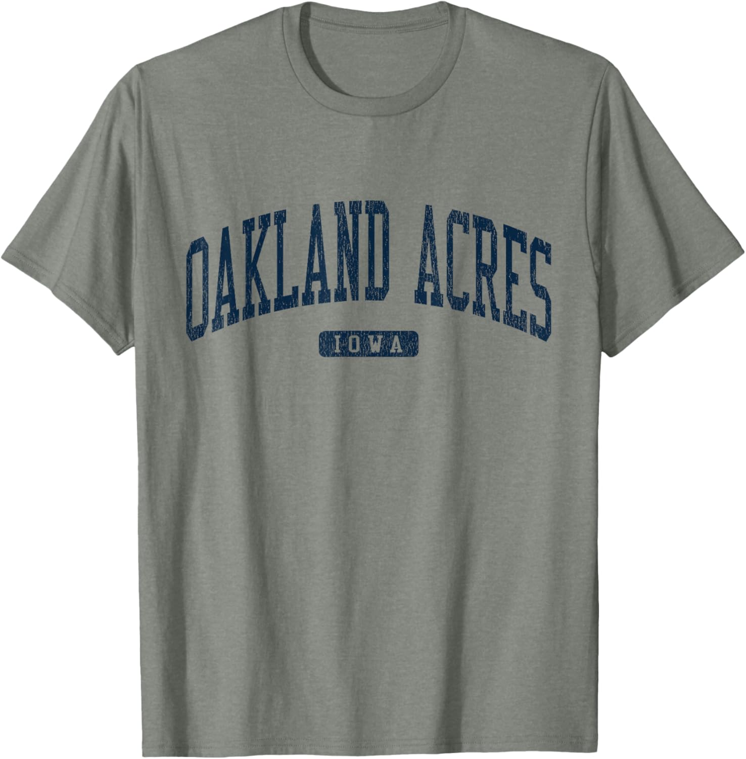 Oakland Acres Iowa College Style Blue T-Shirt for Casual Wear - 6
