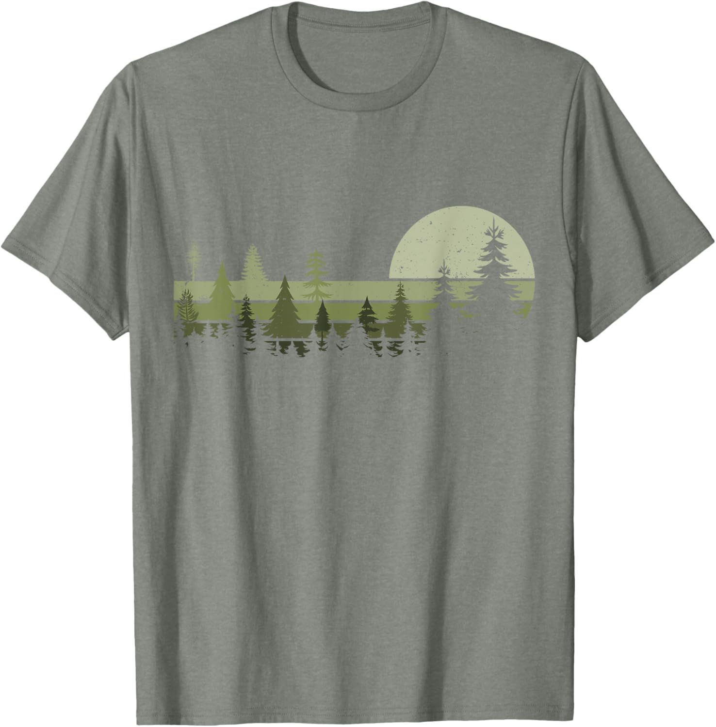 Retro Wildlife Trees Hiking T-Shirt for Nature Lovers and Outdoor Enthusiasts - 1