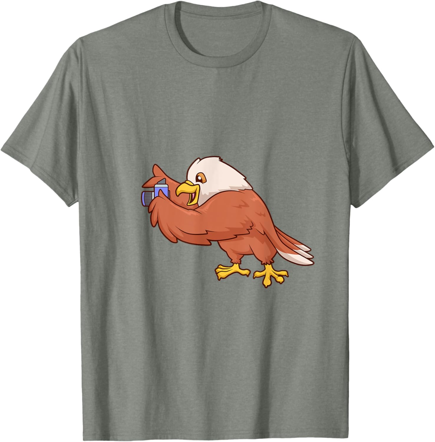 Eagle with Camera T-Shirt Perfect for Bird Lovers and Nature Enthusiasts - 9