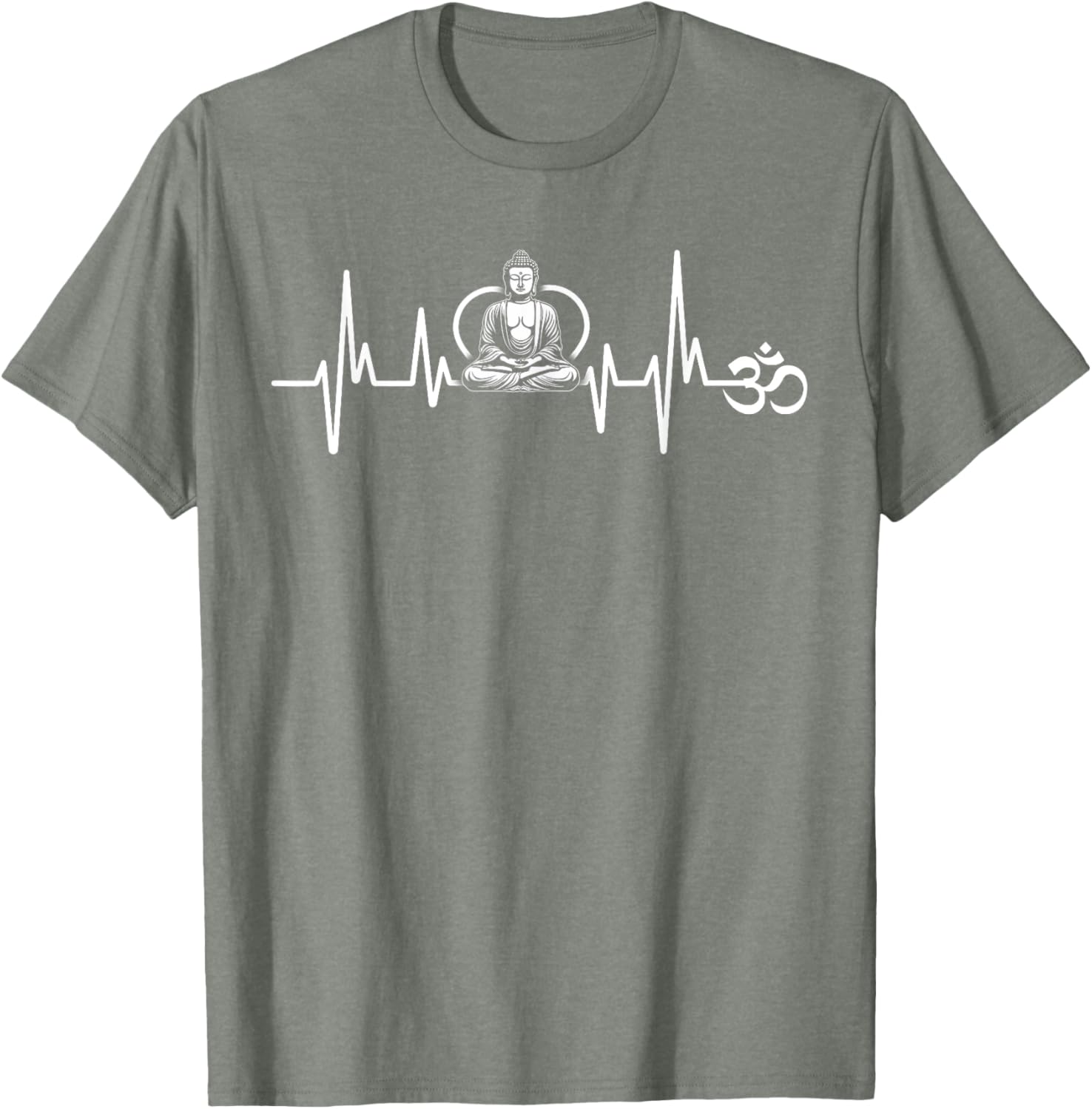 Om Heartbeat Funny Sacred Ohm Yoga Meditation Cool T-Shirt for Him & Her - 13