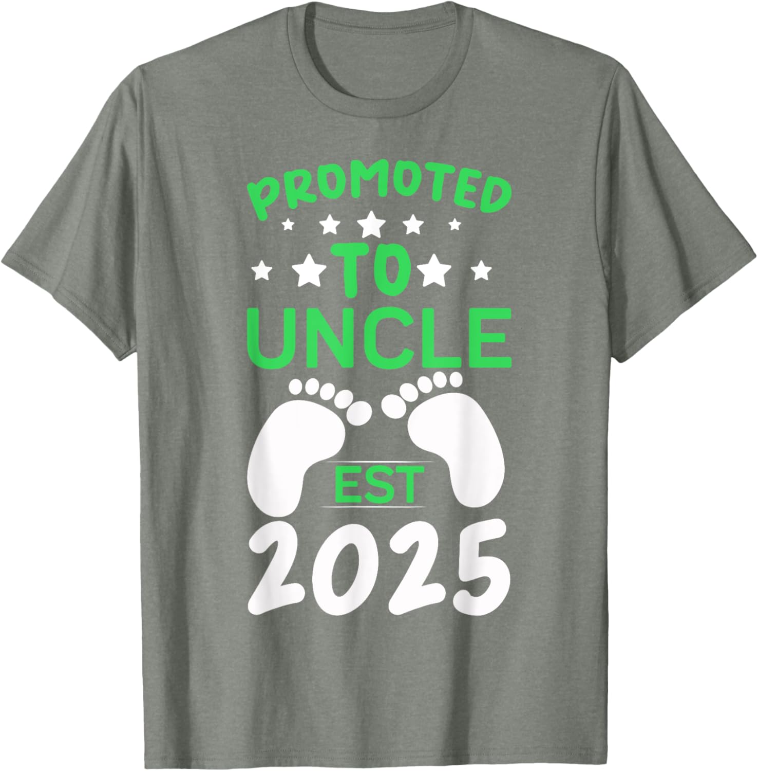 Funny Promoted to Uncle 2025 T-Shirt Perfect Gift for New Uncles - 13