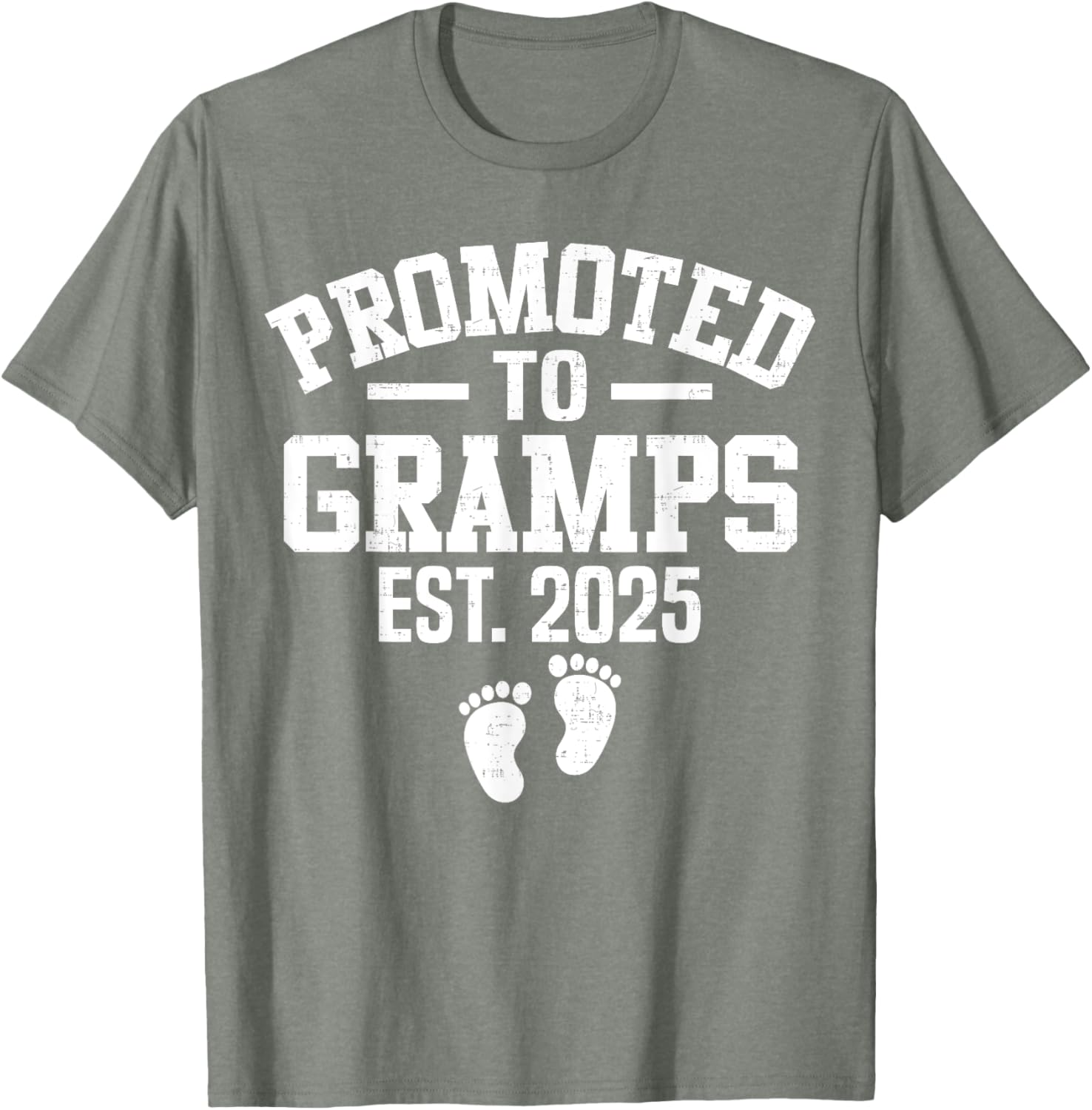 Promoted To Gramps 2025 First Time Grandpa T-Shirt for Men - 2
