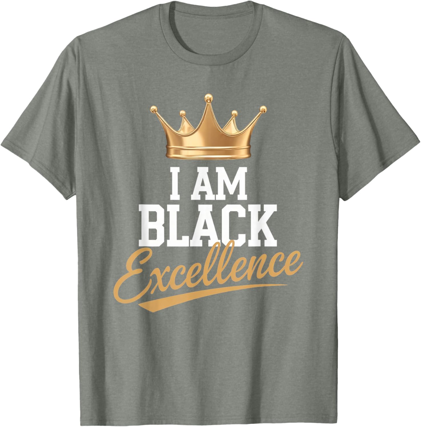I AM BLACK EXCELLENCE Motivational Afro History T-Shirt for All Ages - 9