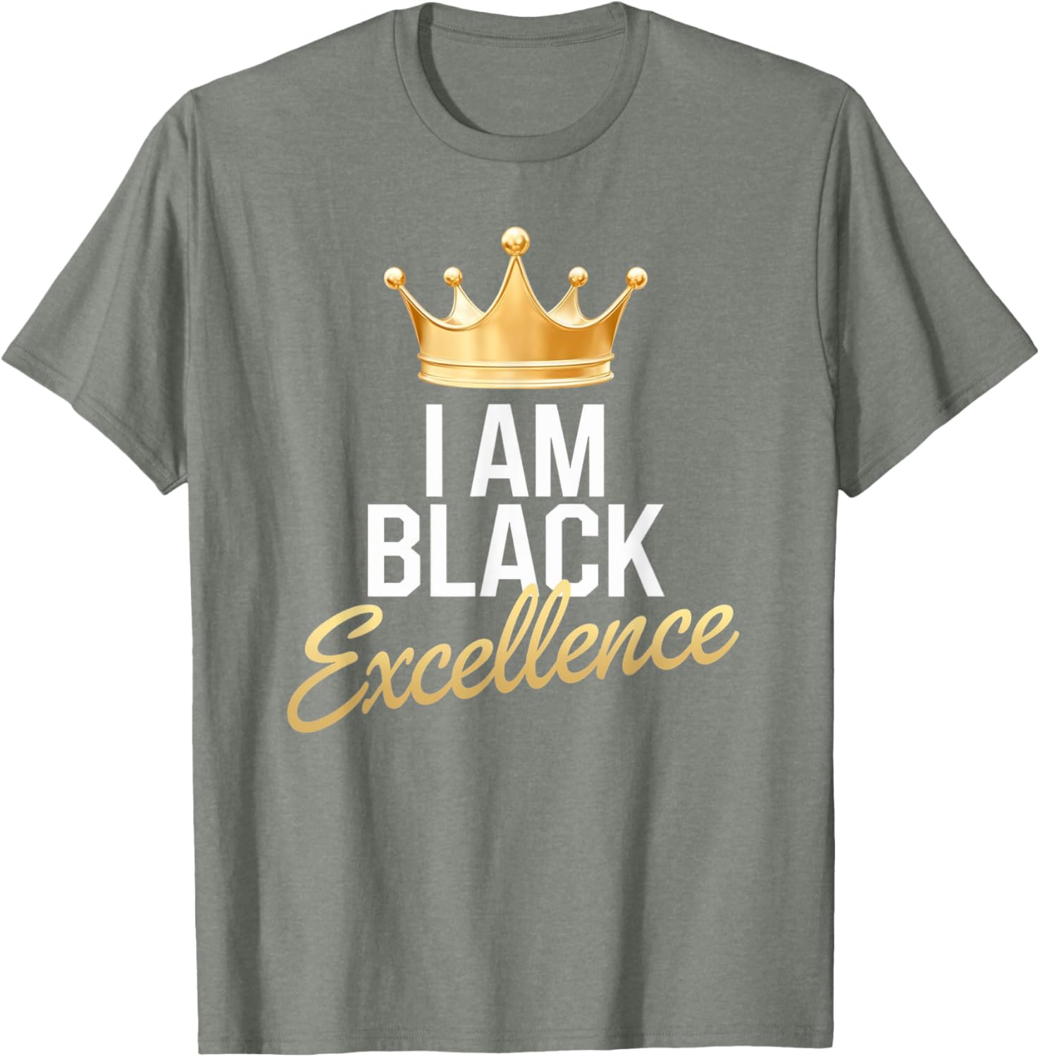 I AM BLACK EXCELLENCE Afro Motivation T-Shirt for Black History Month - 15