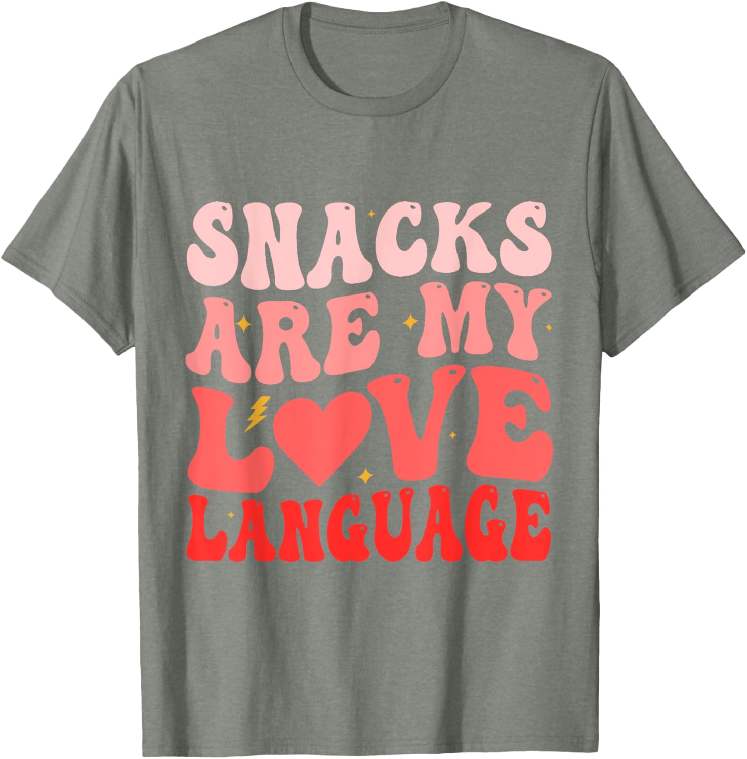 Funny Snacks Are My Love Language Valentine's Day T-Shirt for Foodies - 2