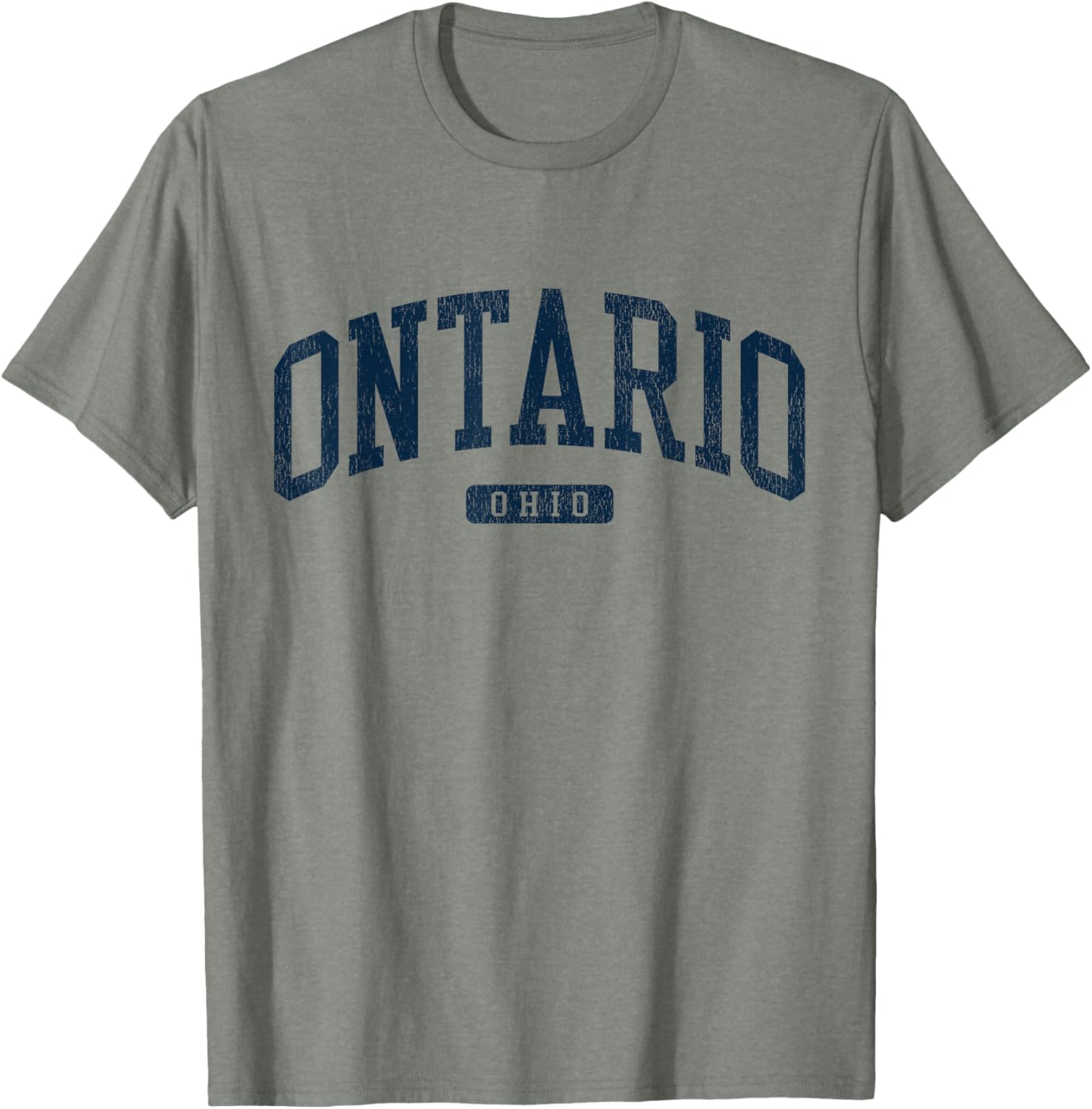 Ontario Ohio College University Style Blue T-Shirt for Proud Students - 5