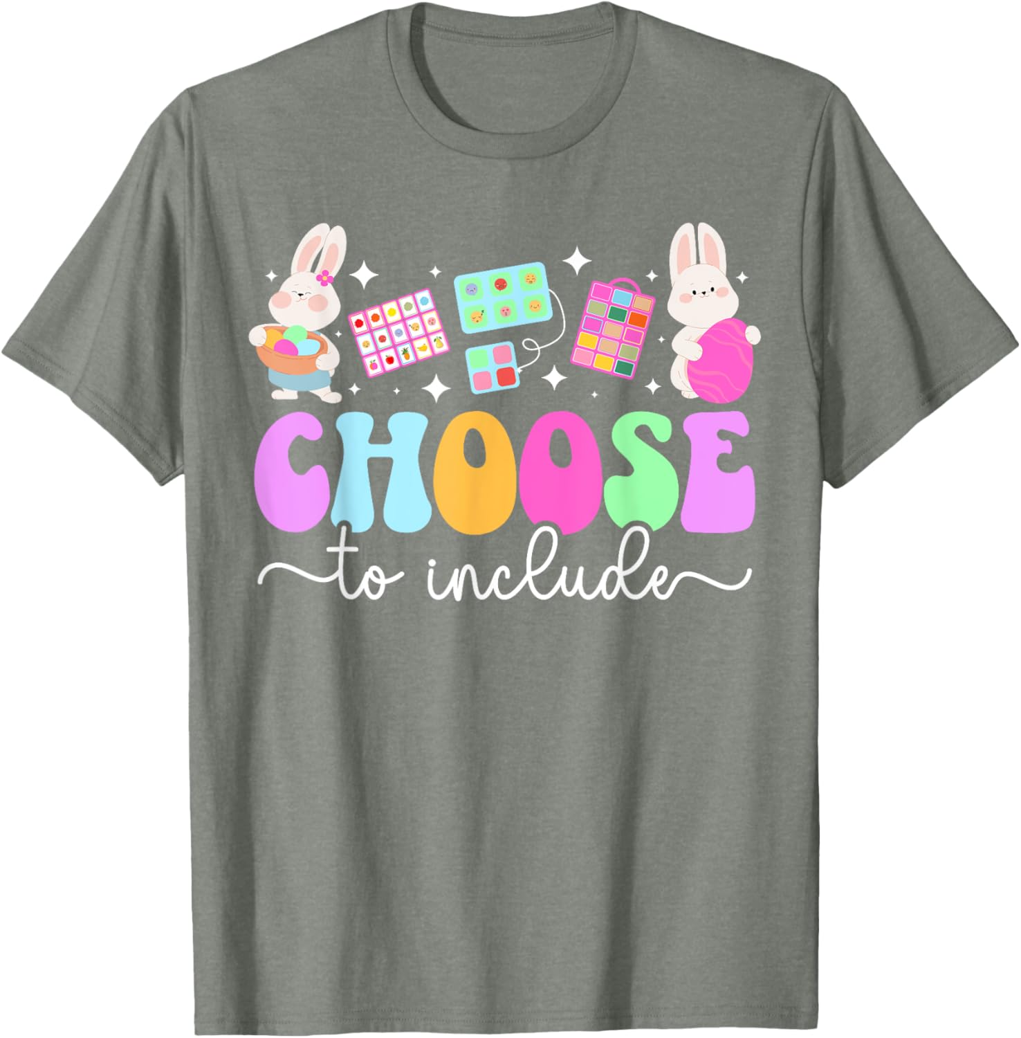 Groovy Easter Bunny T-Shirt for Special Education Teachers - Fun & Cute Design - 4
