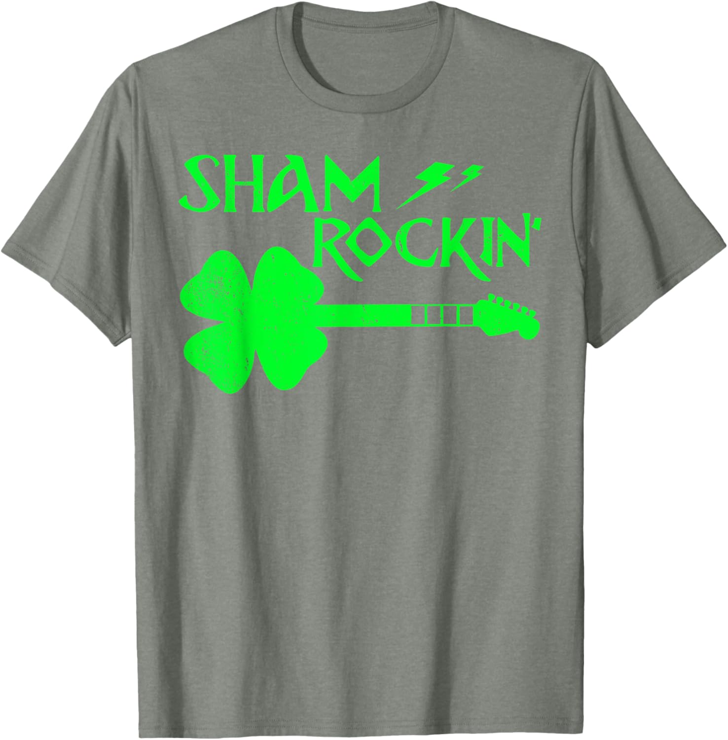 Sham Rockin’ Shamrock Guitar T-Shirt for St. Patrick's Day Celebrations - 14