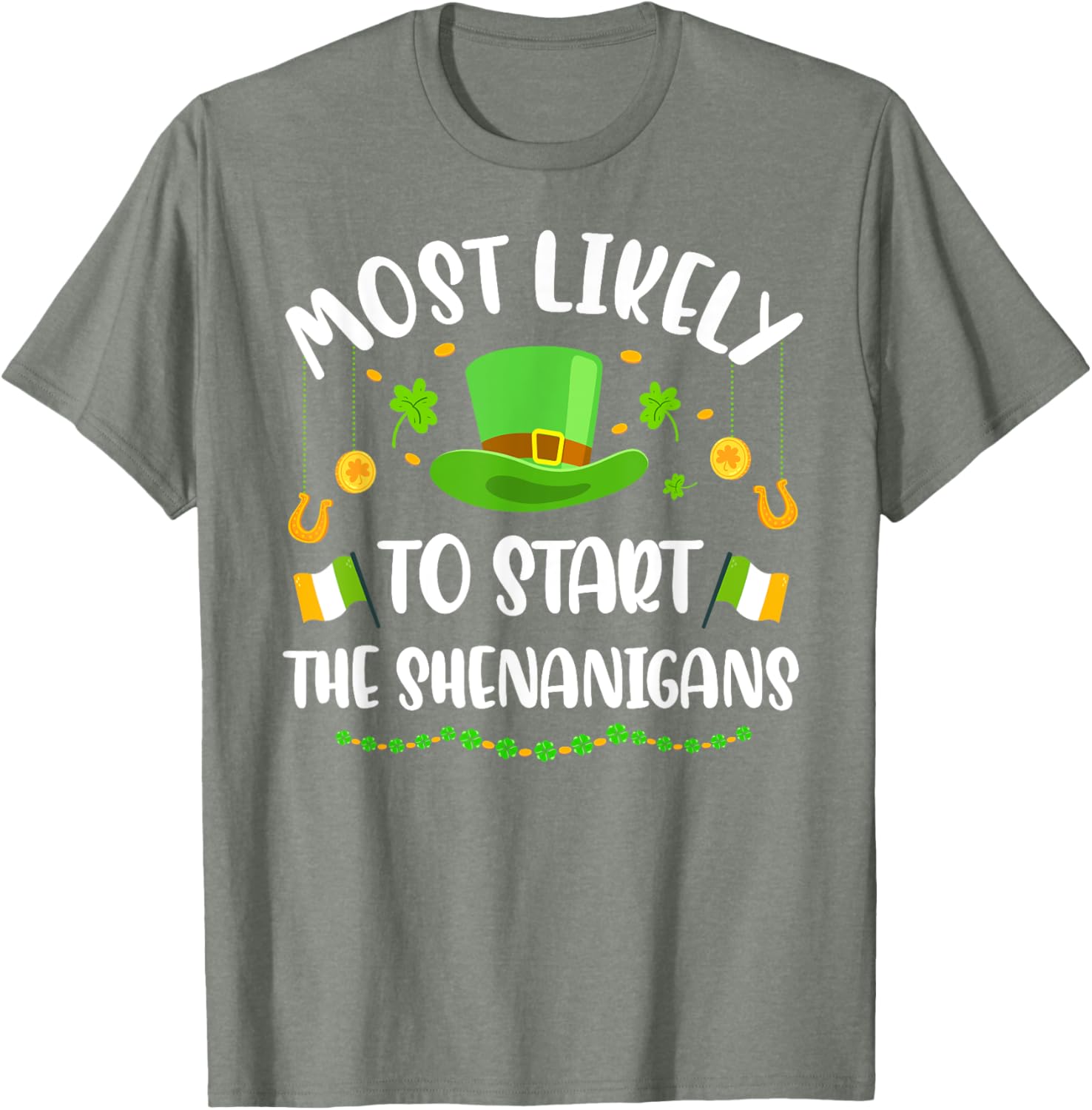 St Patricks Day Shamrock Shenanigan T-Shirt for Fun Celebrations - 7