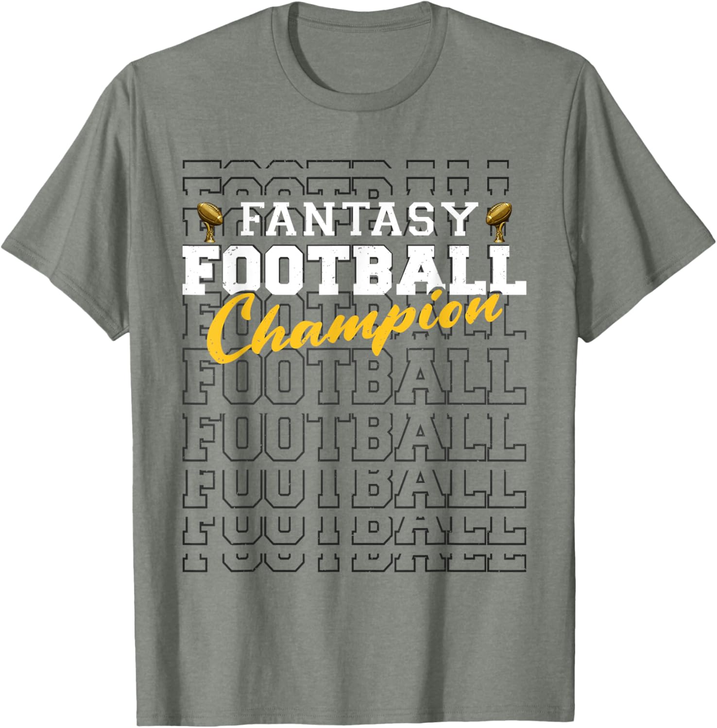 Funny Fantasy Football Champion 2025 T-Shirt for Football Fans - 17
