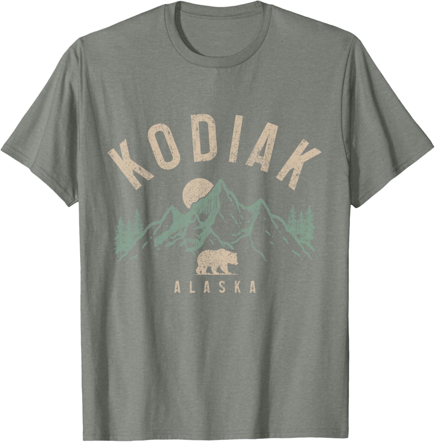 Kodiak Alaska Vintage Bear Mountains T-Shirt for Nature Lovers - 12