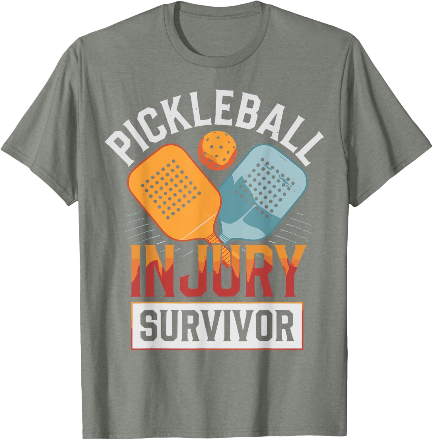 Pickleball Injury Survivor T-Shirt Fun and Stylish Sports Apparel - 13