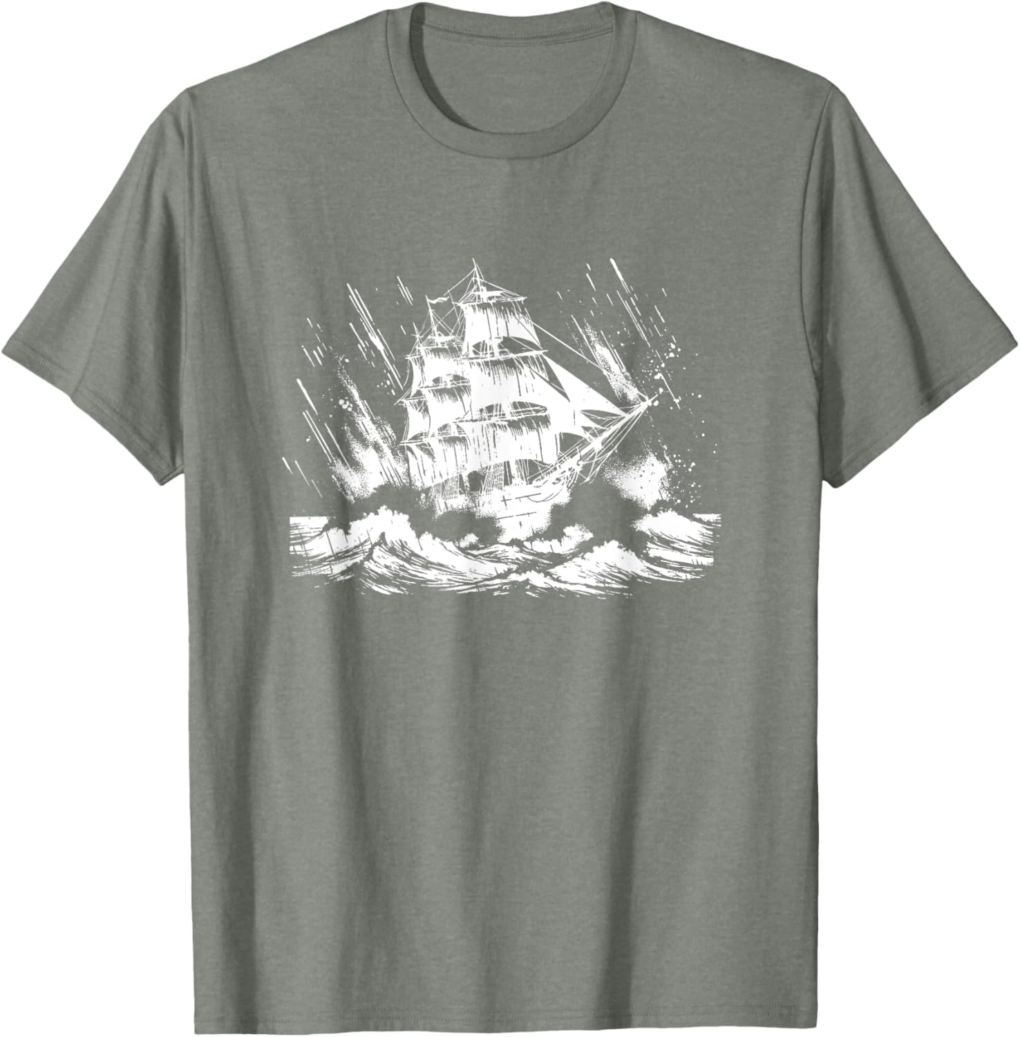 Snirt Three Master Sailing Ship T-Shirt Hoodie for Nautical Lovers - 8