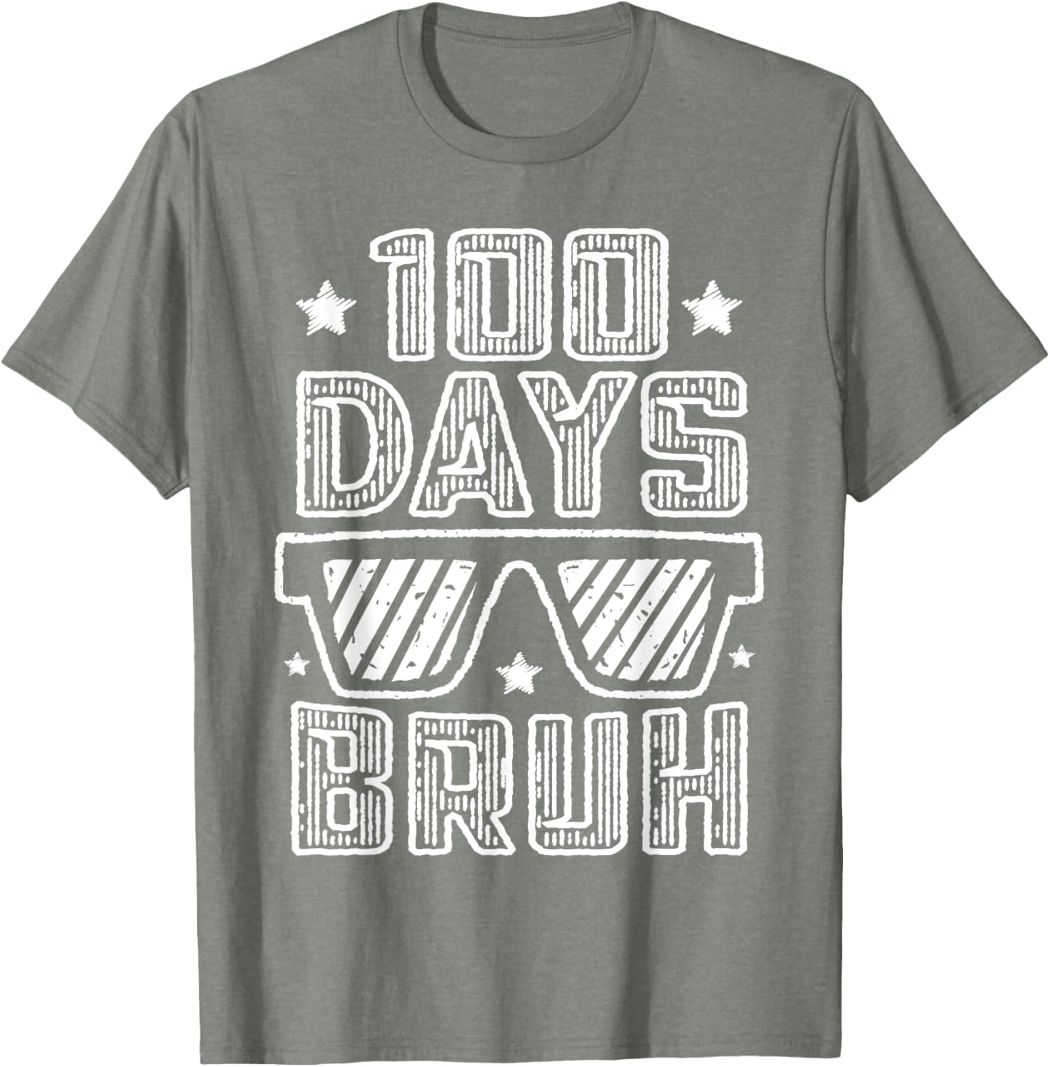 Bruh 100 Days of School Sunglasses T-Shirt for Boys Fun and Stylish - 14