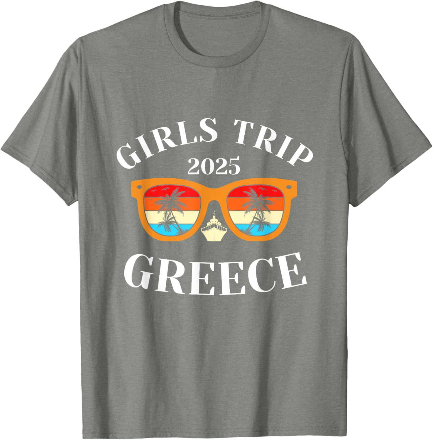 Girls Trip 2025 Greece Vacation T-Shirt for Fun Travel Adventures - 3