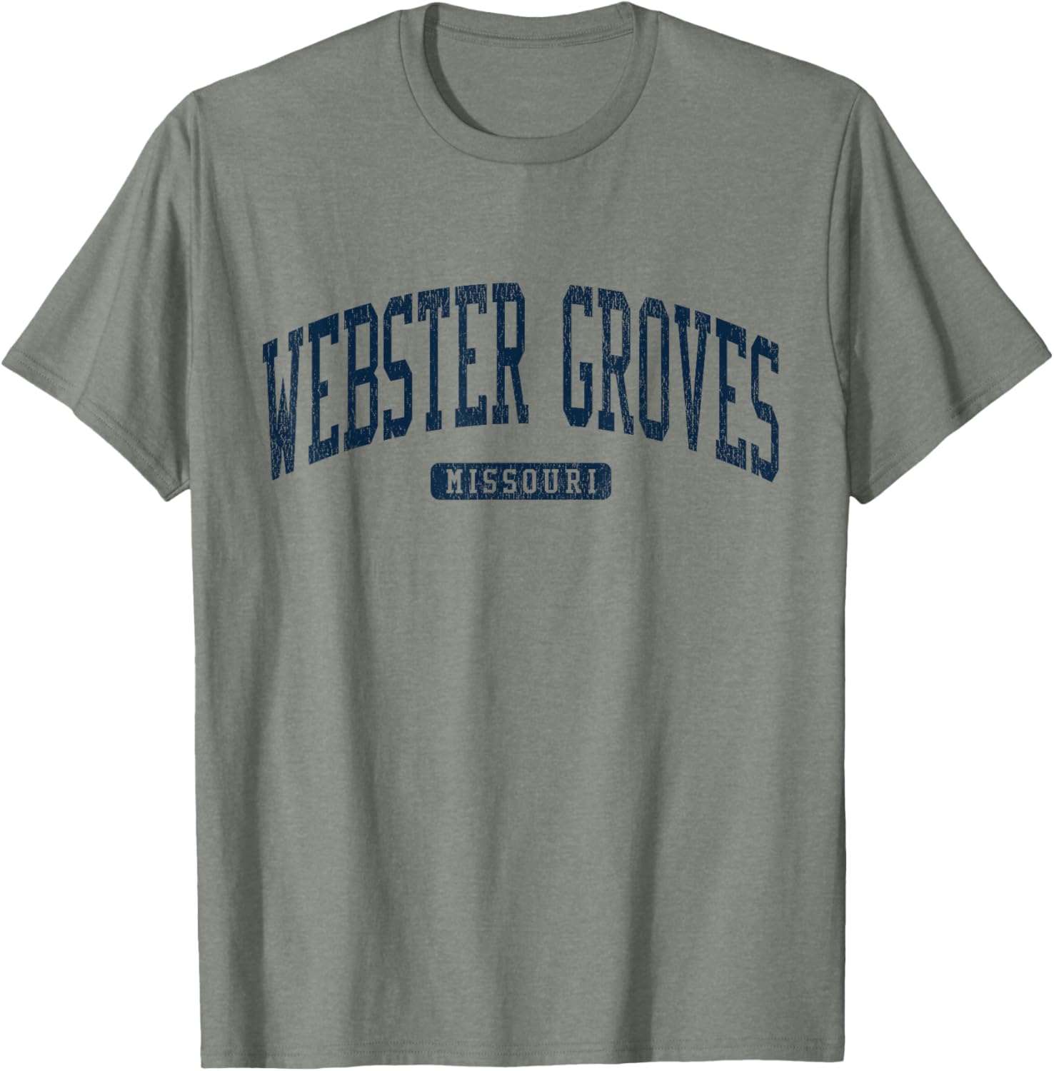 Webster Groves Missouri College Style Blue T-Shirt for Students and Alumni - 10