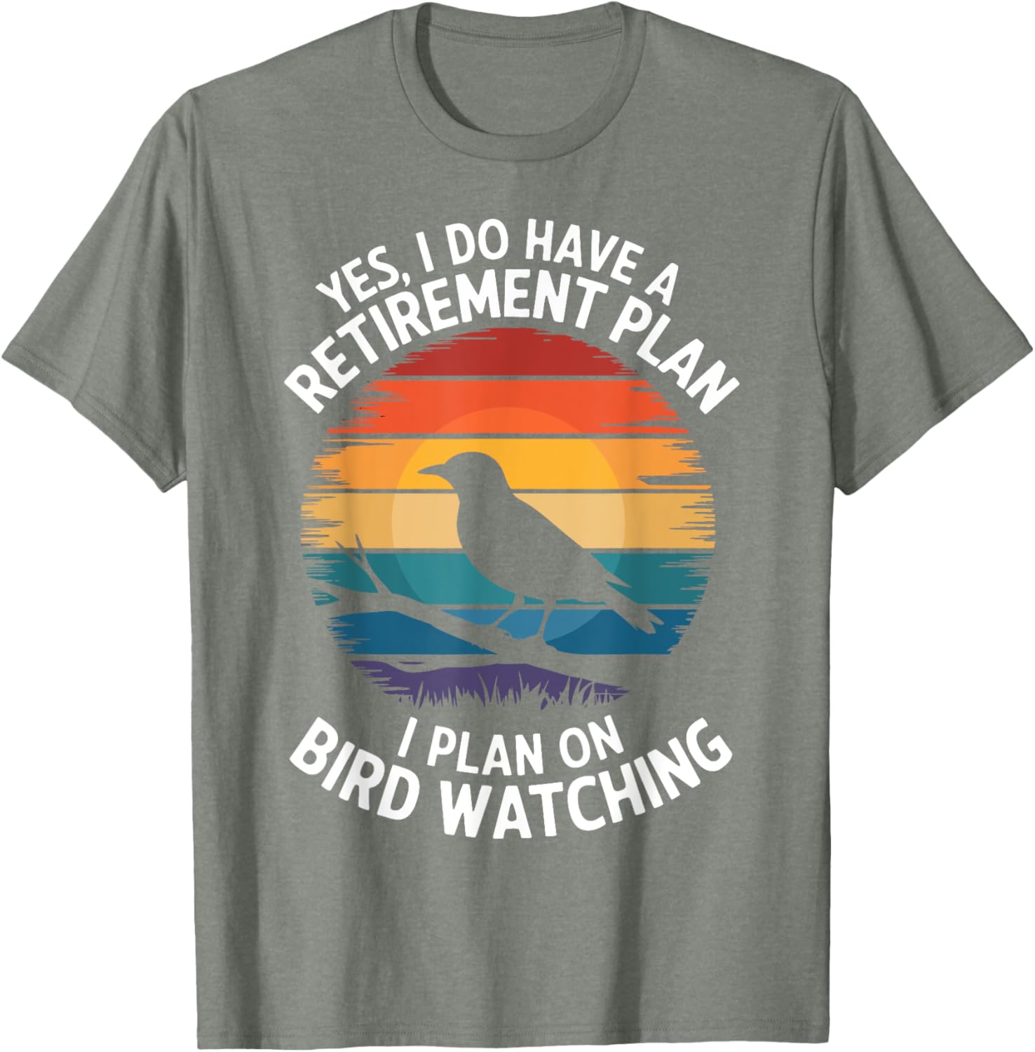 Retro Bird Lover T-Shirt for Bird Watching and Retirement Fun - 15