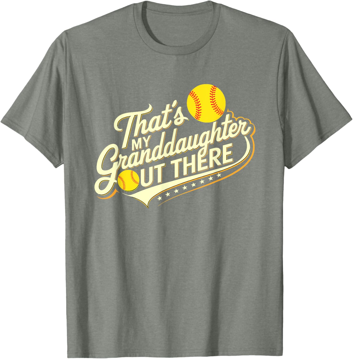 That's My Granddaughter Out There Softball Proud Family Fan T-Shirt - 13