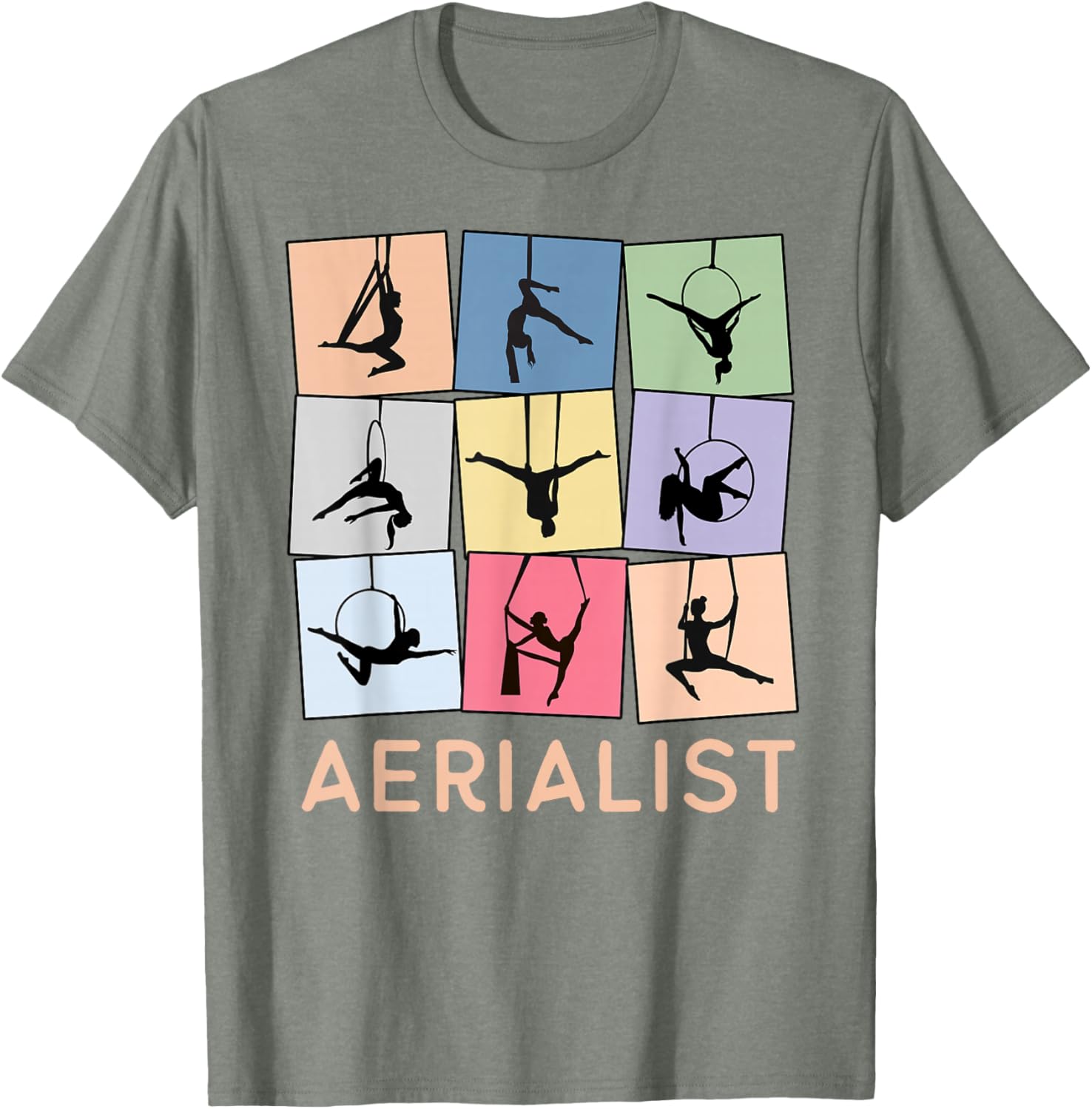 Fun Retro Aerialist T-Shirt for Aerial Hoop Lovers and Gift Ideas - 10
