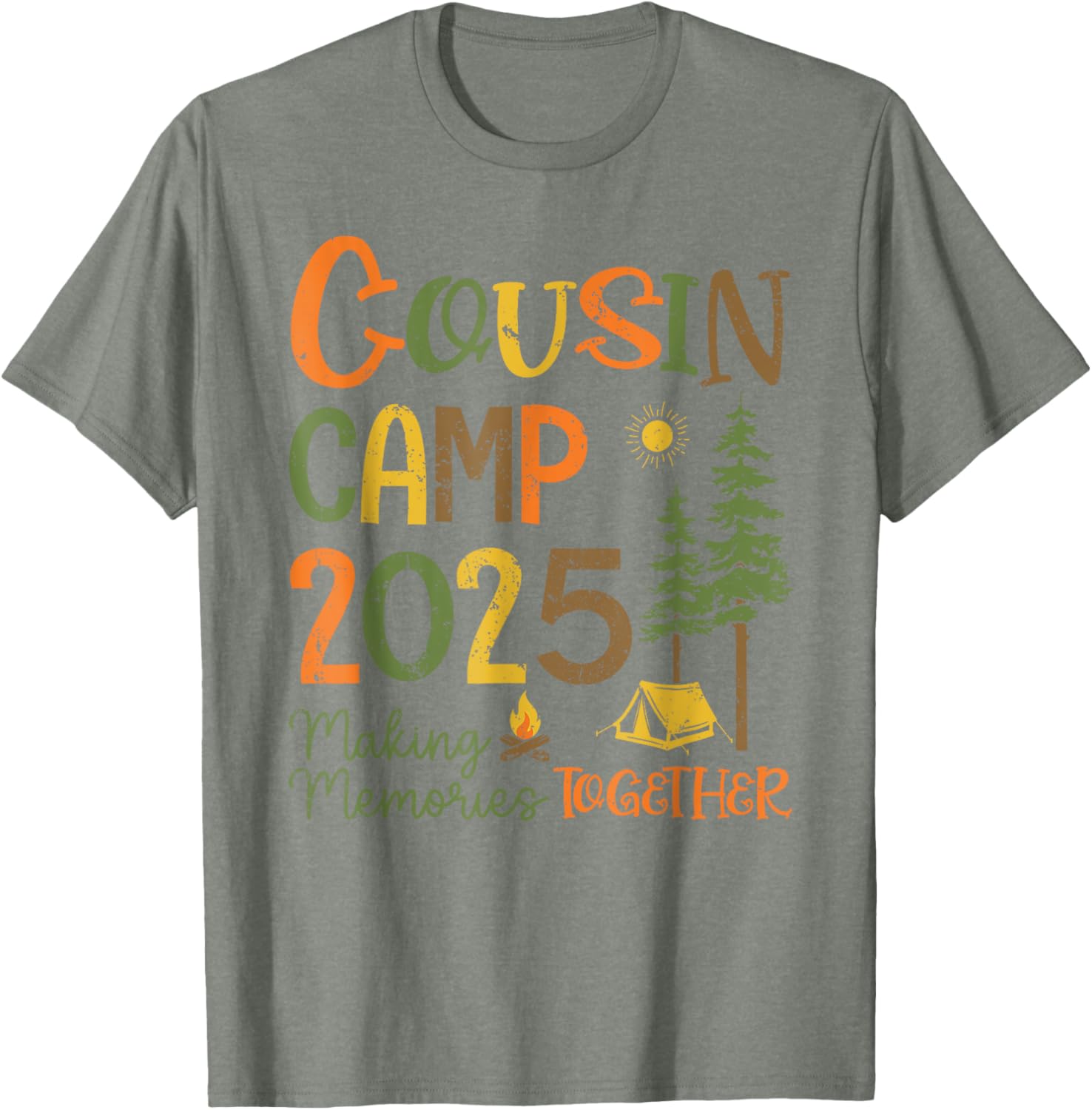 Cousin Camp 2025 Matching T-Shirts for Family Fun and Memories - 27