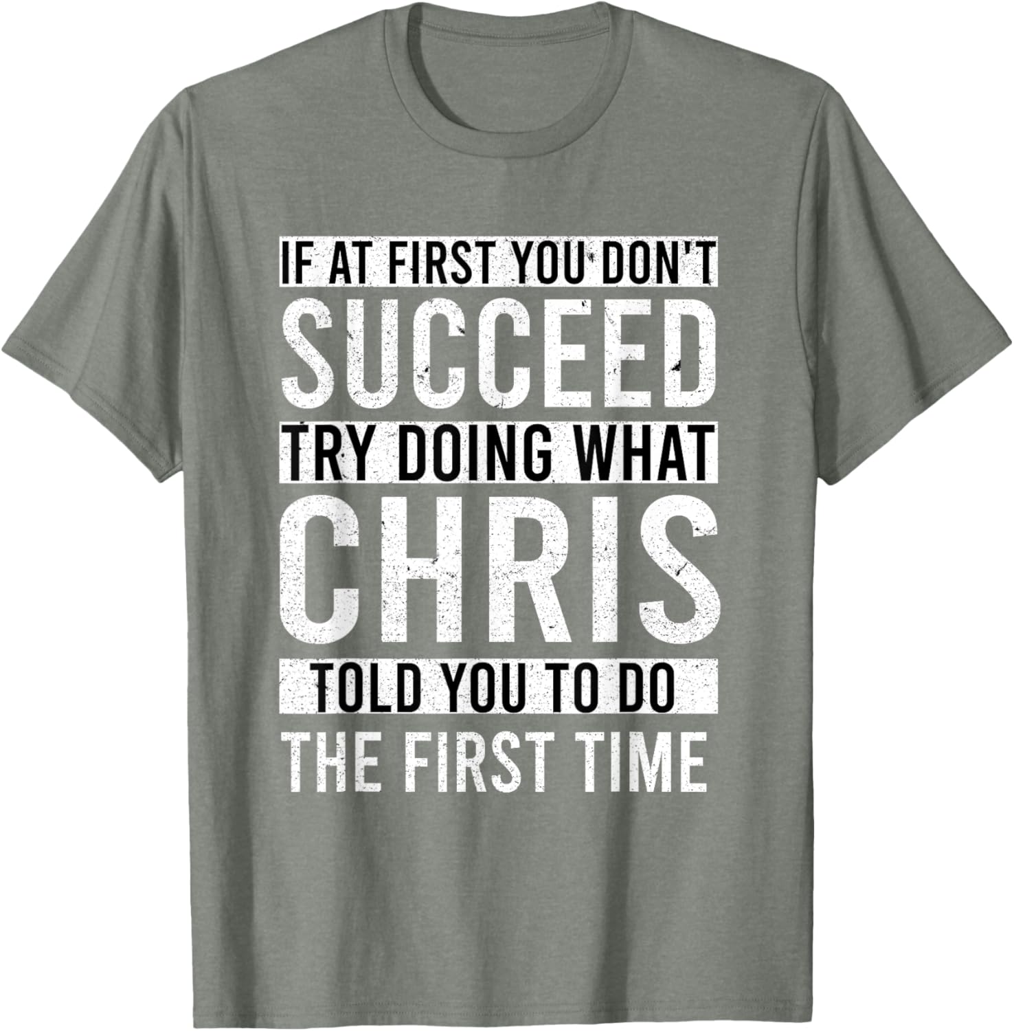 Funny Personalized CHRIS T-Shirt Gift for Dad - Unique Men's Apparel - 19