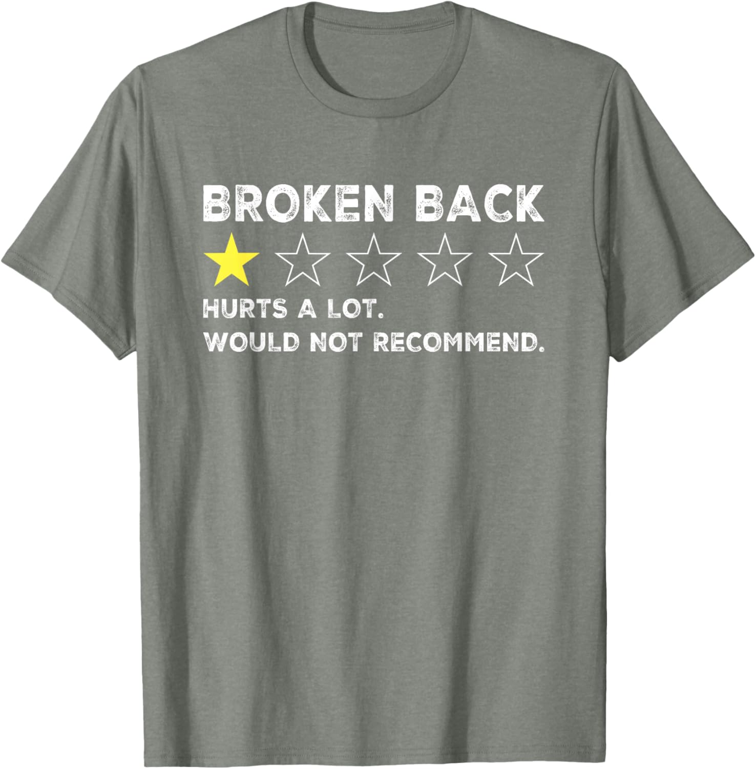 Funny Get Well Soon T-Shirt for Broken Back Spine Injury Recovery - 10