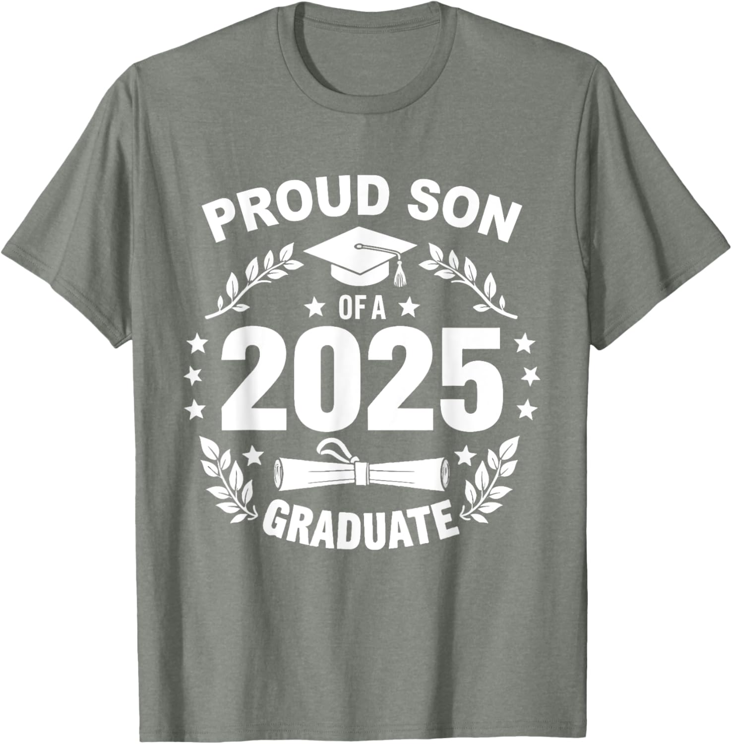 Proud Son of a 2025 Graduate T-Shirt for Class of 2025 Celebration - 7