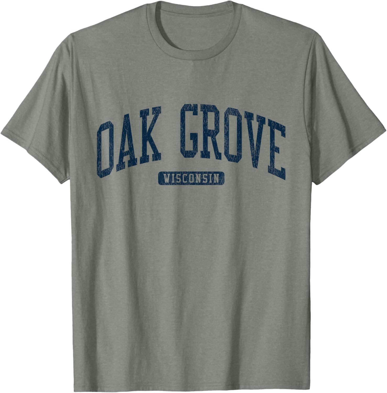 Oak Grove Wisconsin College Style Blue T-Shirt for Students and Alumni - 7