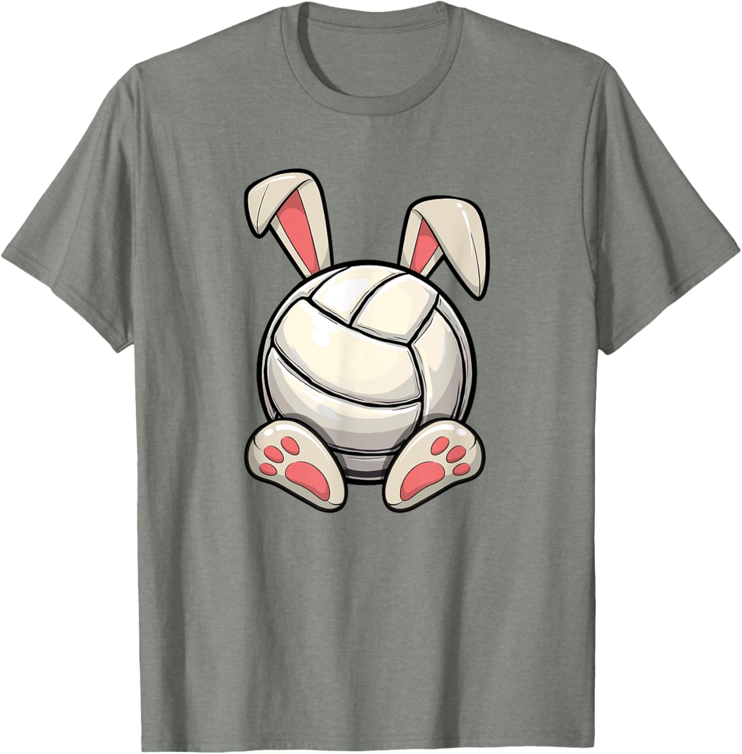 Easter Volleyball Bunny Ears T-Shirt for Kids' Egg Hunt Fun - 4