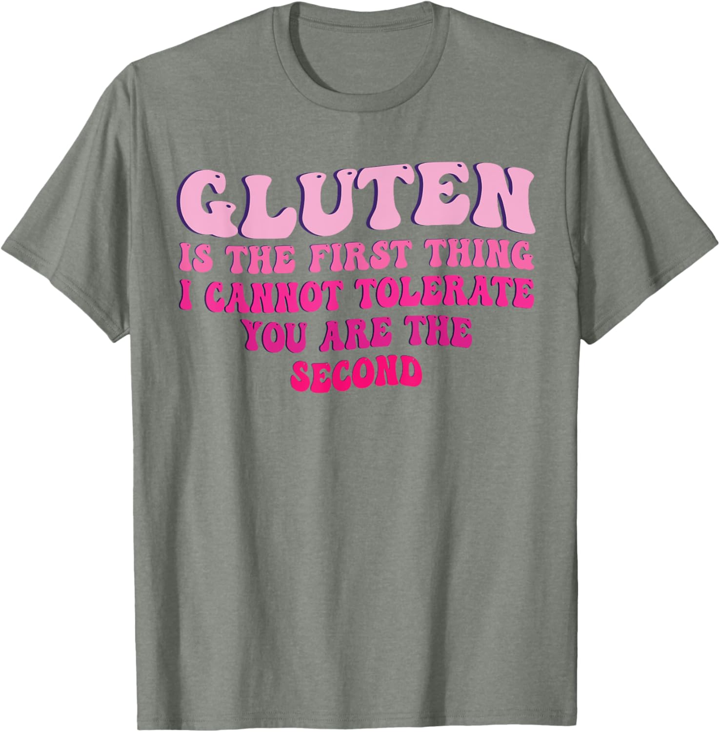 Funny Gluten Intolerance T-Shirt for Sarcastic Food Lovers - 5