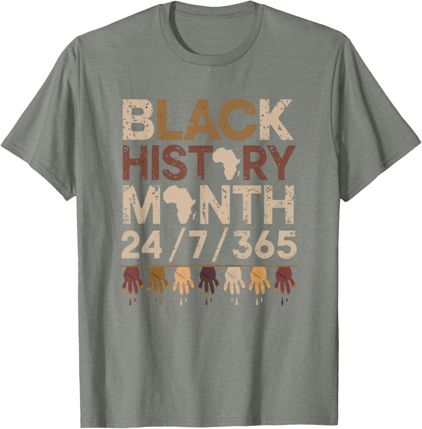 Black History Every Day Afro Motivation T-Shirt for Proud Wearers - 1