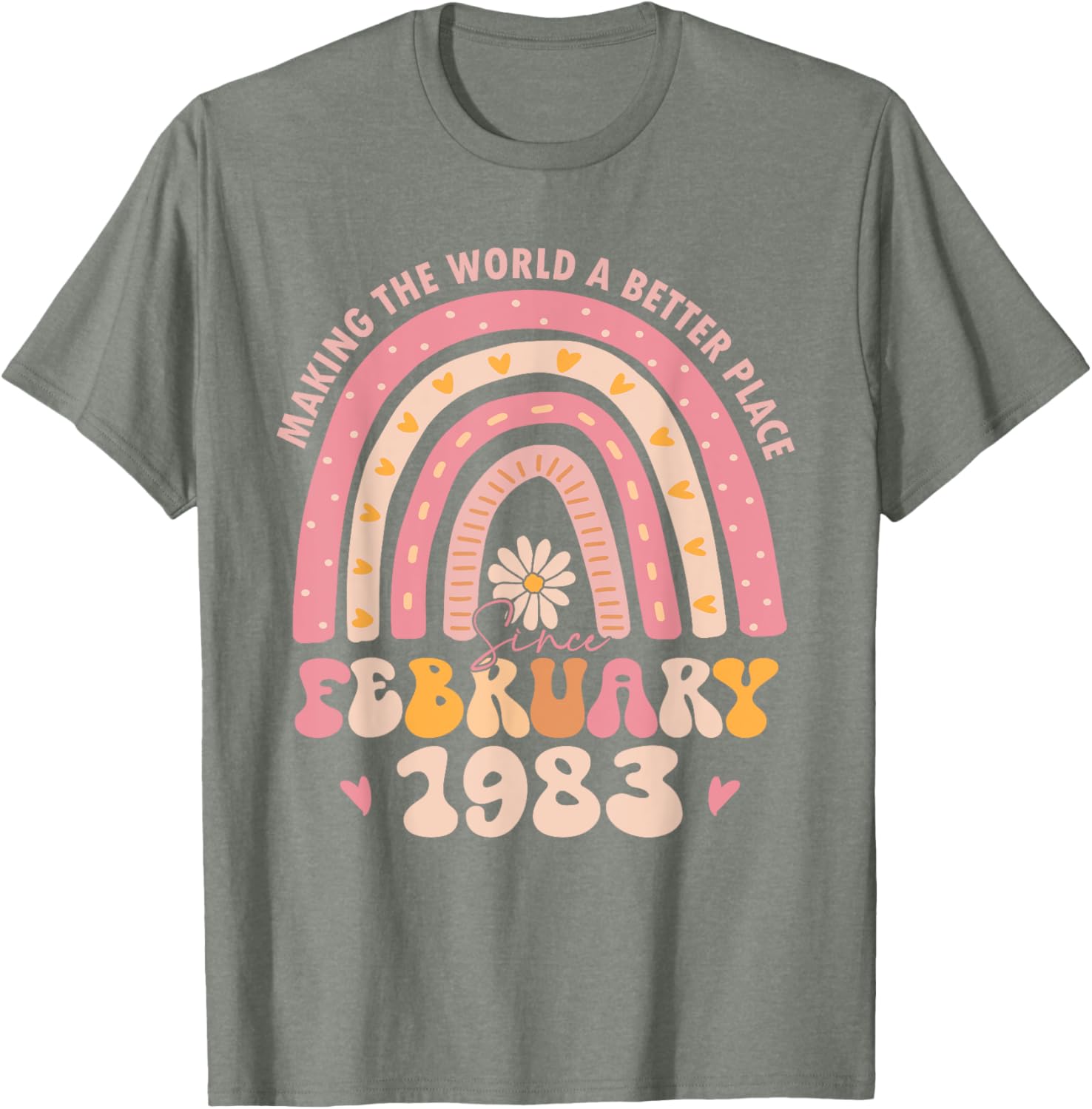 Retro 42nd Birthday T-Shirt for Women - Turning 42 February 1983 Outfit - 13