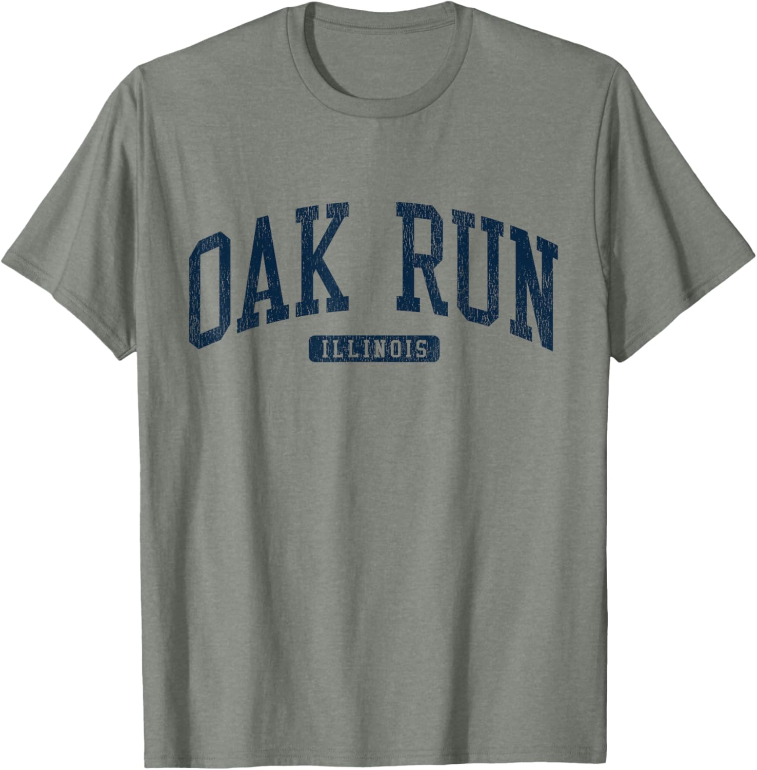 Oak Run Illinois College University Blue T-Shirt for Students and Fans - 8